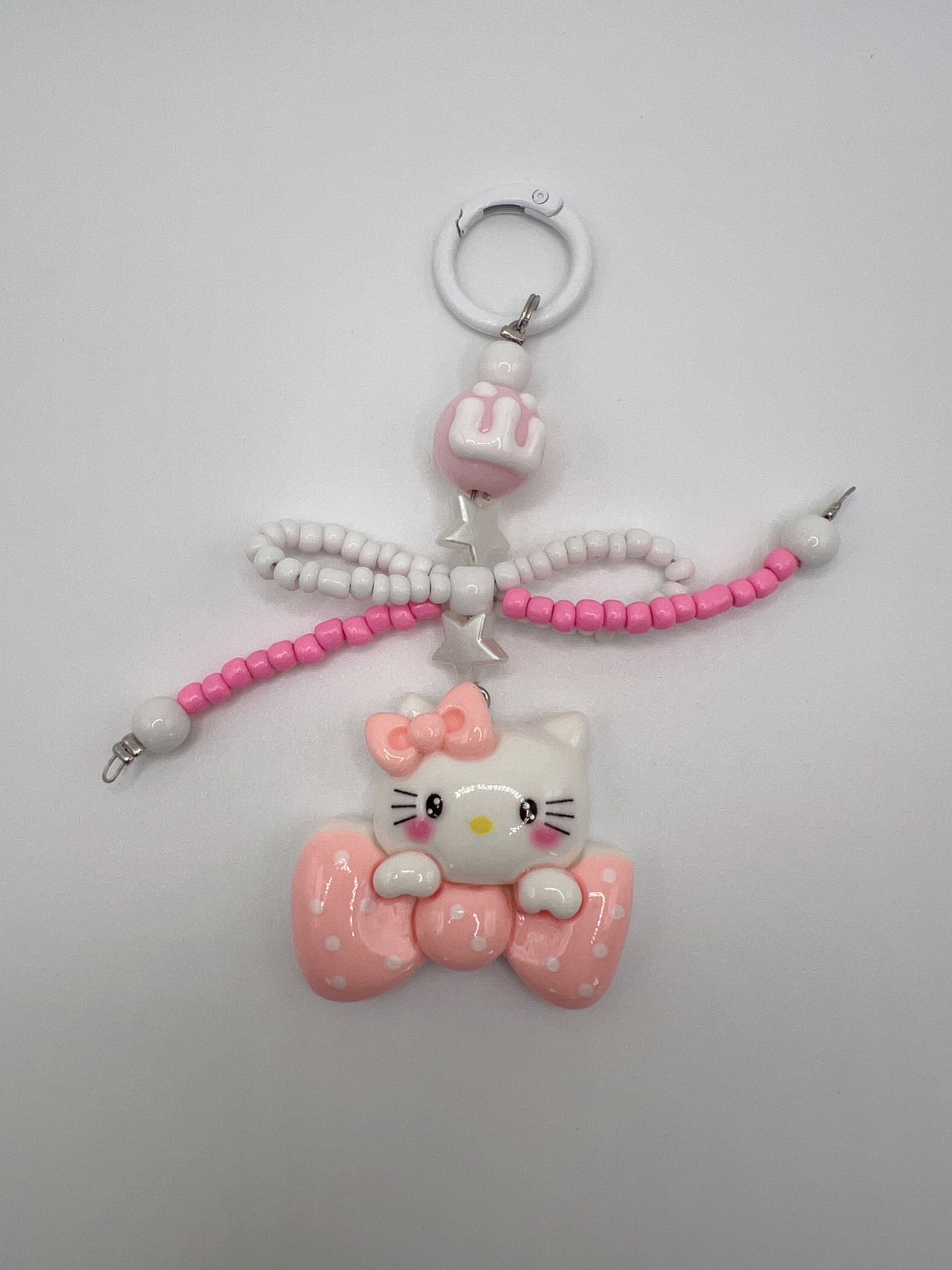 Handmade Kitty with Bow Keychain / Bag Chain – 4 Designs, Cute Accessories
