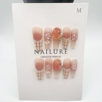 Luxury Rhinestone Press-On Nails – Medium Size 💅✨