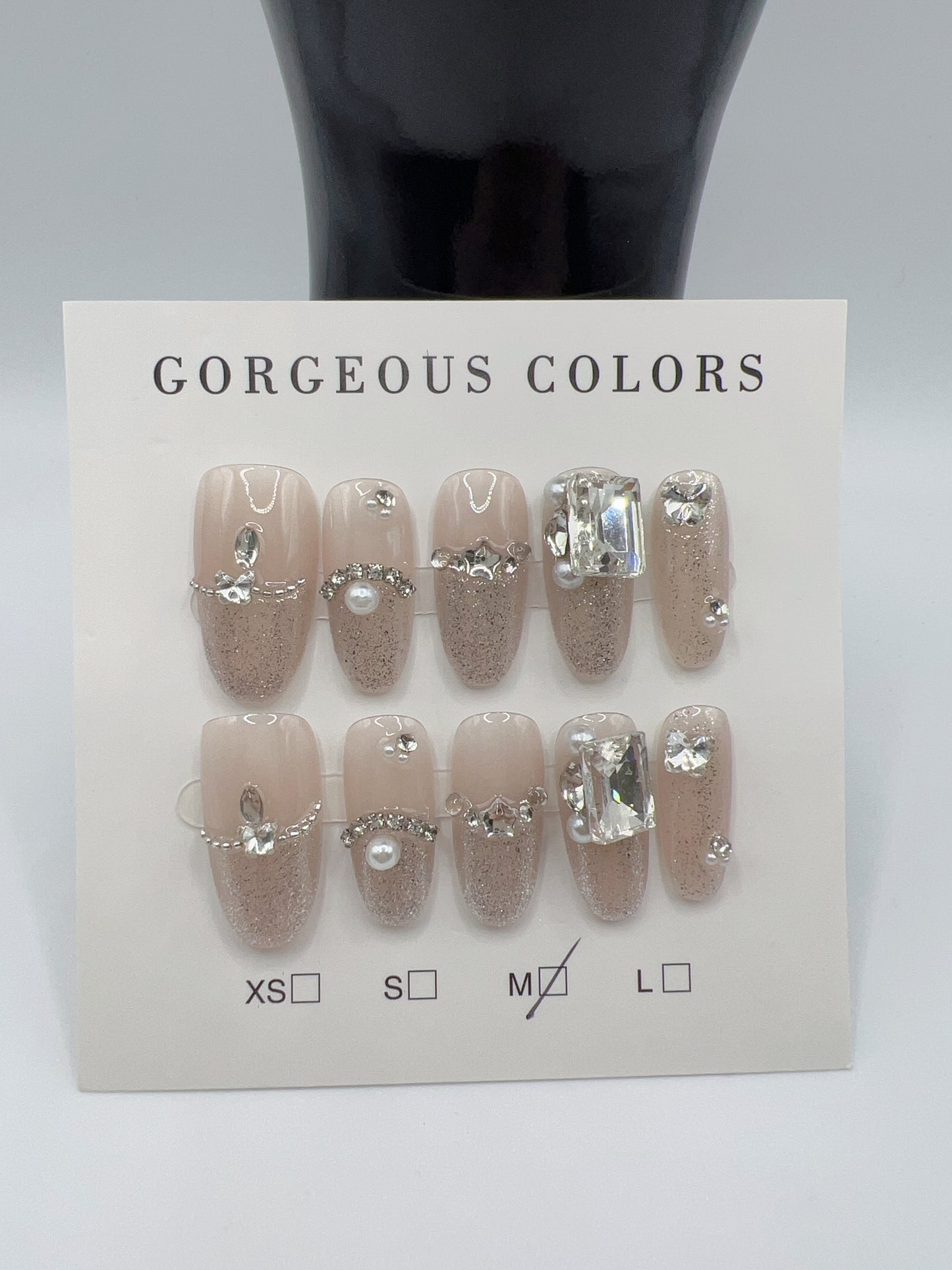 Medium Almond & Oval Press-On Nails – 10 Designs, Medium Size