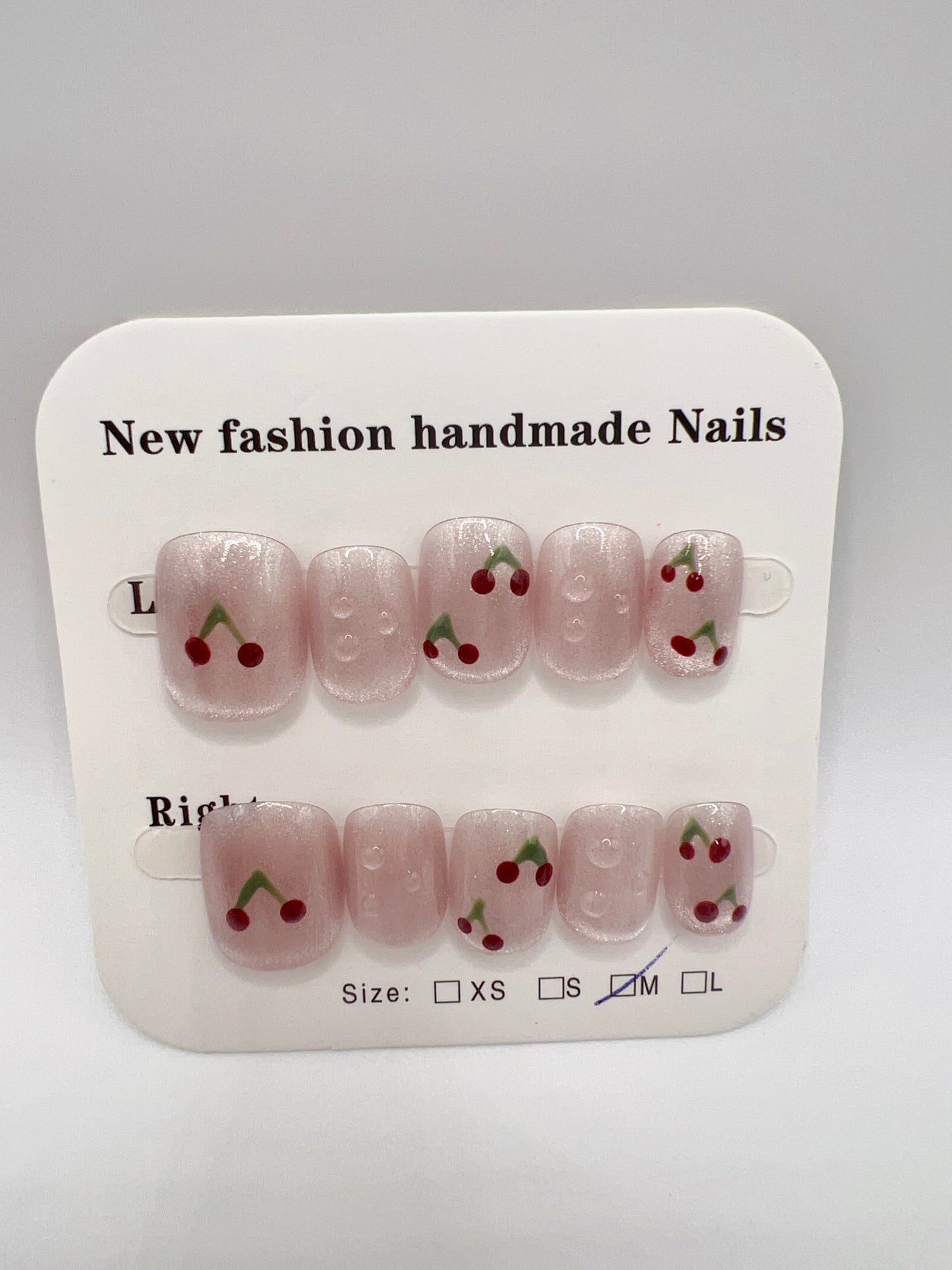 3 Sets Short Square Press On Nails Simple design – Medium Size