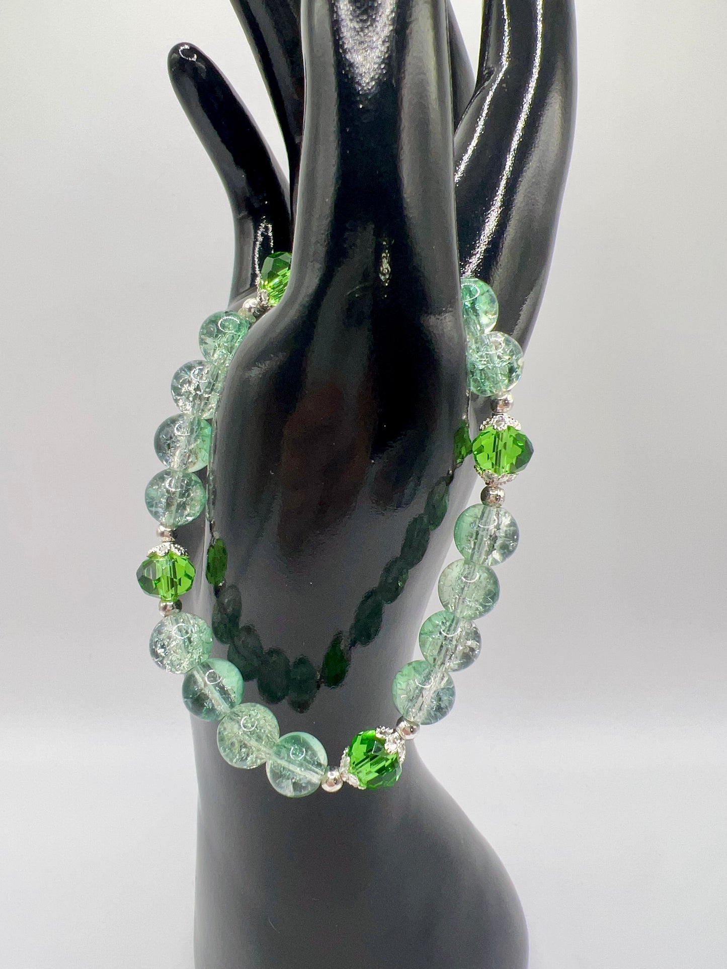 Bead Stretchy Bracelet with Cute Charms & Spacers - Handmade Jewelry