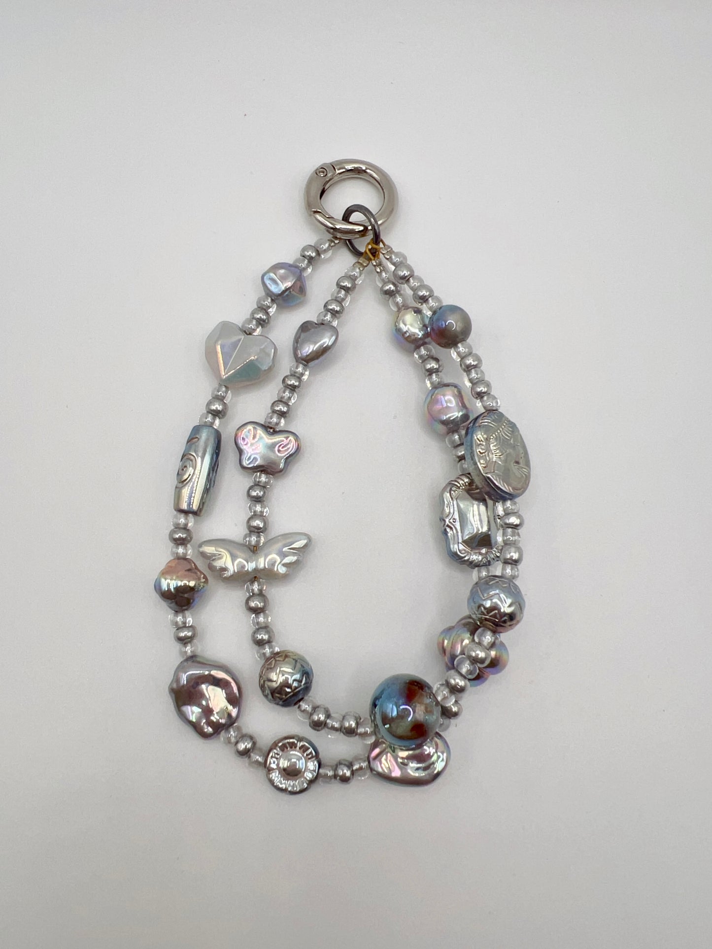 Handmade Baroque Style Two-Layer Keychain/Bag Chain/Phone Chain