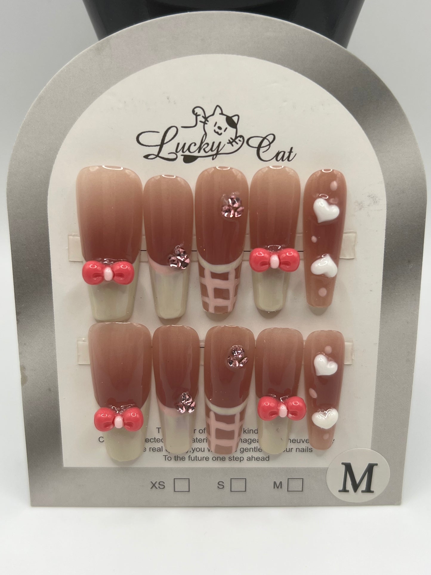 Cute Press-On Nails – Medium Size-10 design available