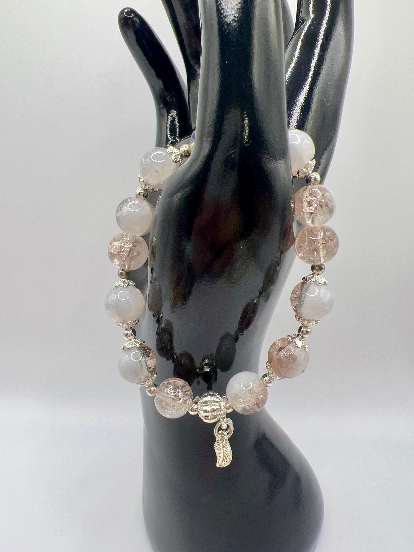 Stretchy Bead Bracelet with Cute Charms & Spacers