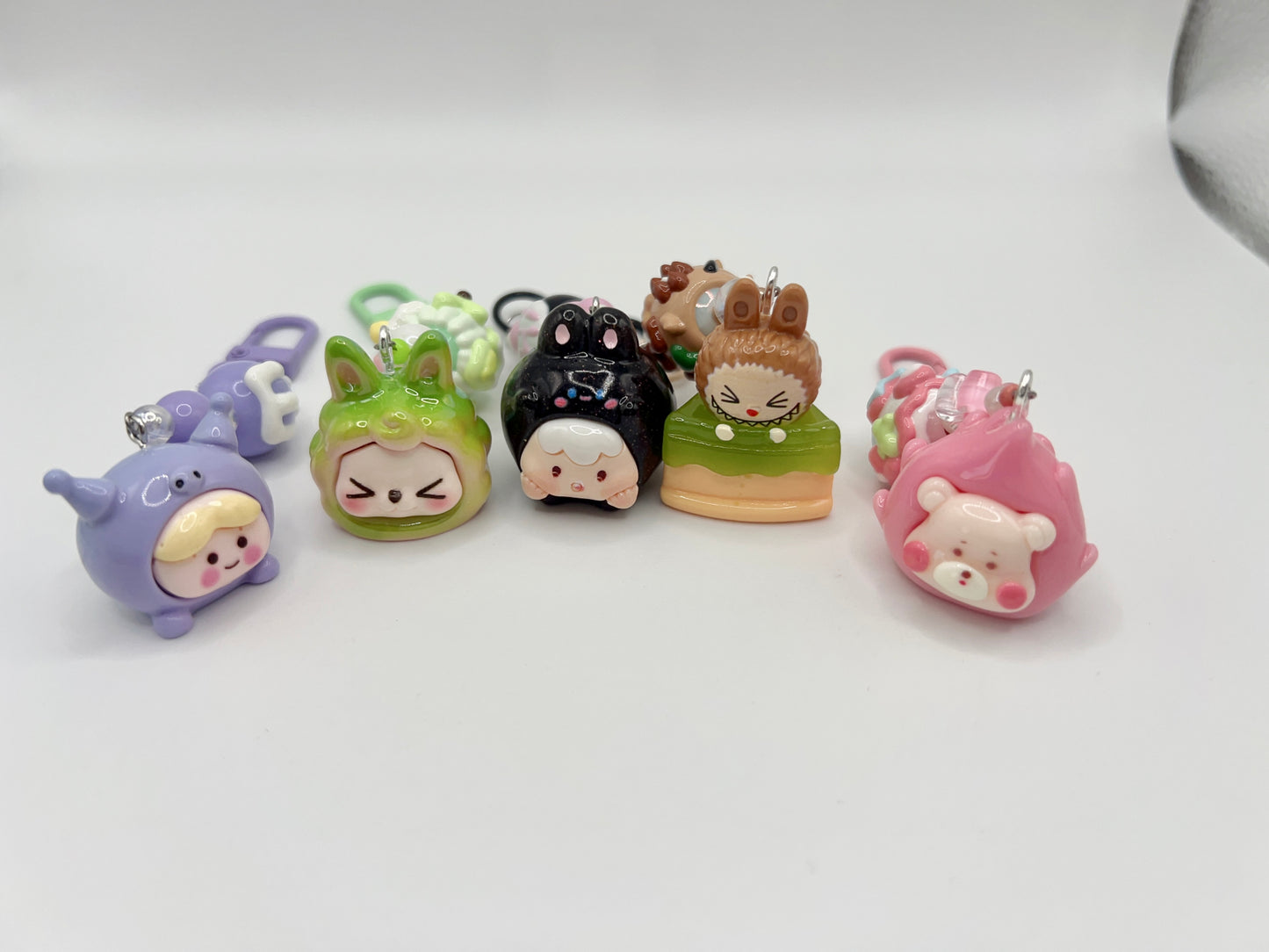 5pcs Cute Keychain Set – Fun Bagchain & Phonechain Accessories