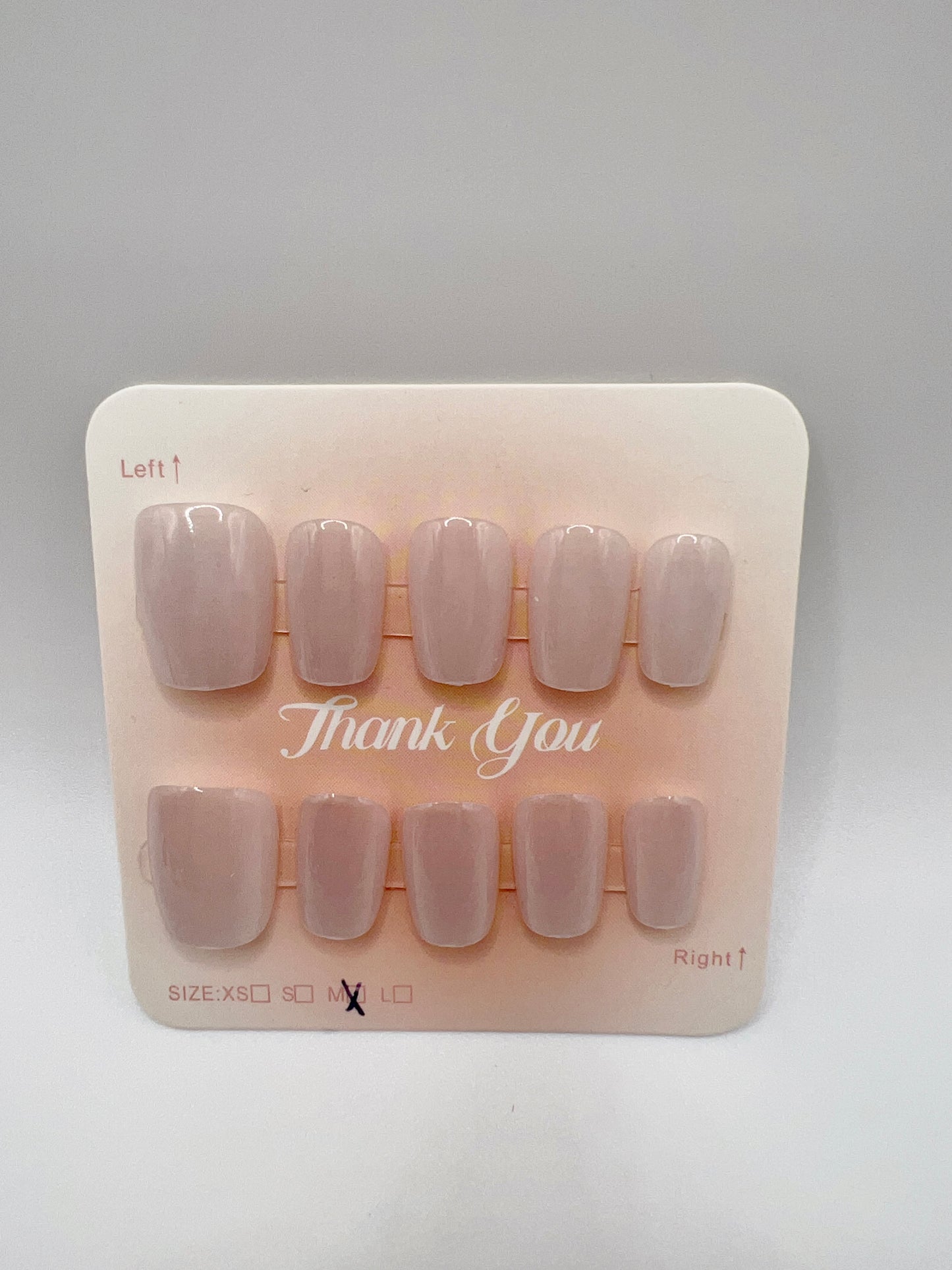 5 Set Short Square Press-On Nails with Cat Eye or Glitter Design