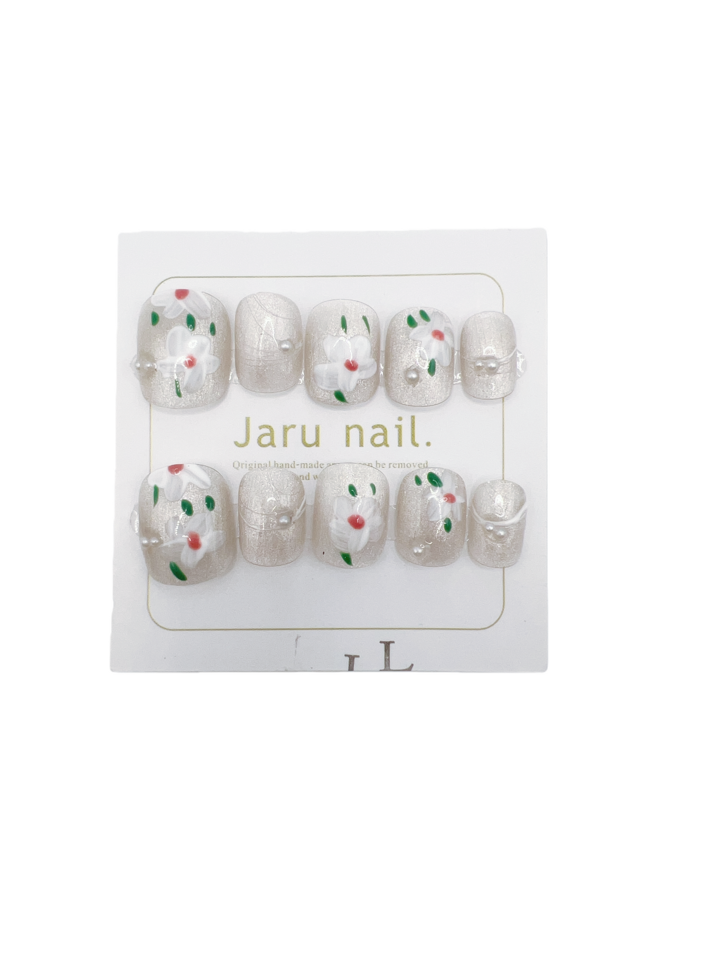 Short Square Press On Nails with Simple design – Large Size