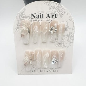 Luxury Rhinestone Press-On Nails – Medium Size 💅✨