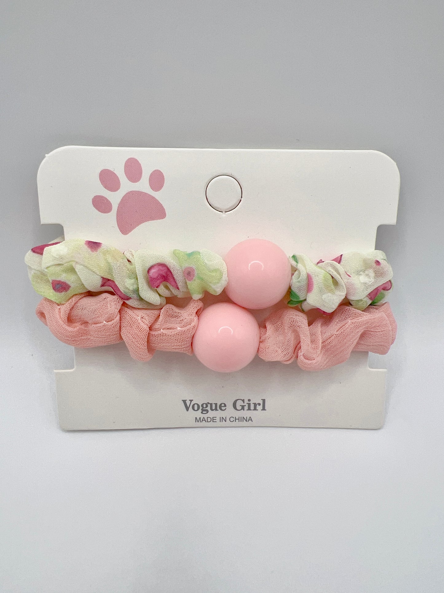 Acrylic Round Ball Hair Tie Simple and Elegant Style