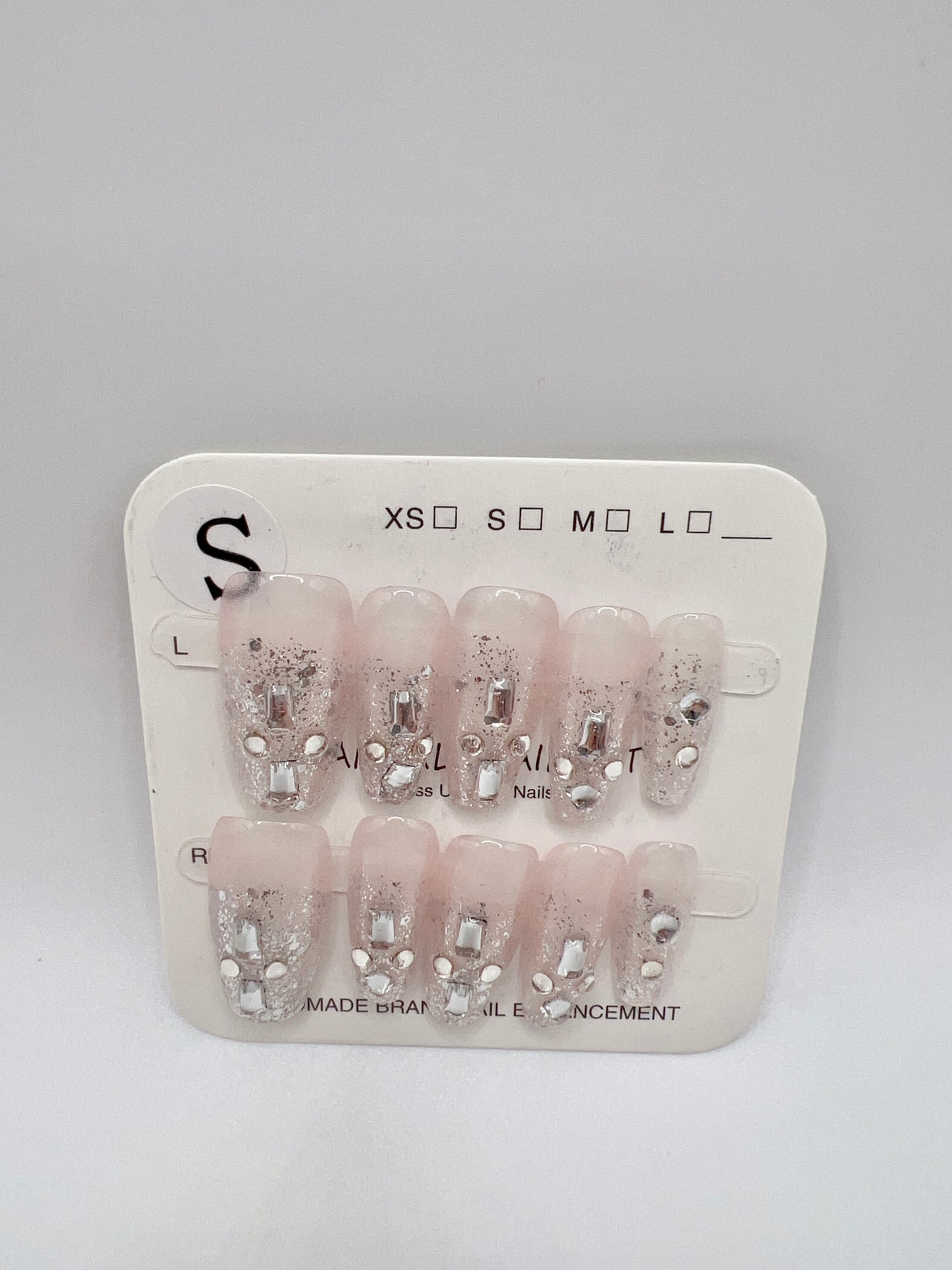 5 Sets Medium Coffin Press-On Nails Simple Style