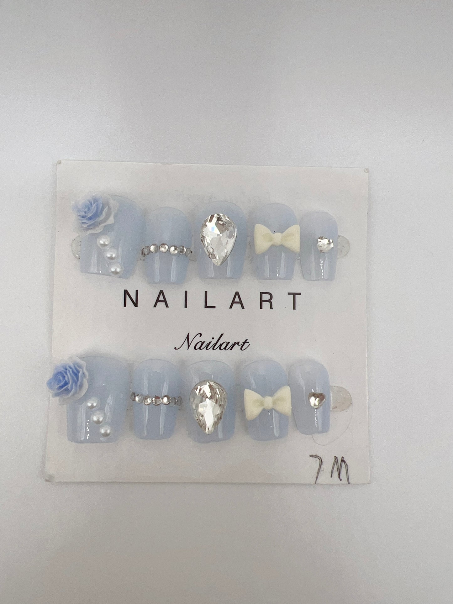 Short Square Press On Nails Simple design – 9 Designs Medium Size