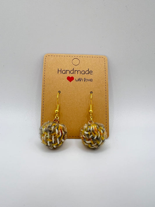 Multicolor Fluffy Pom-Pom Drop Earrings | Lightweight & Playful | Colorful Statement