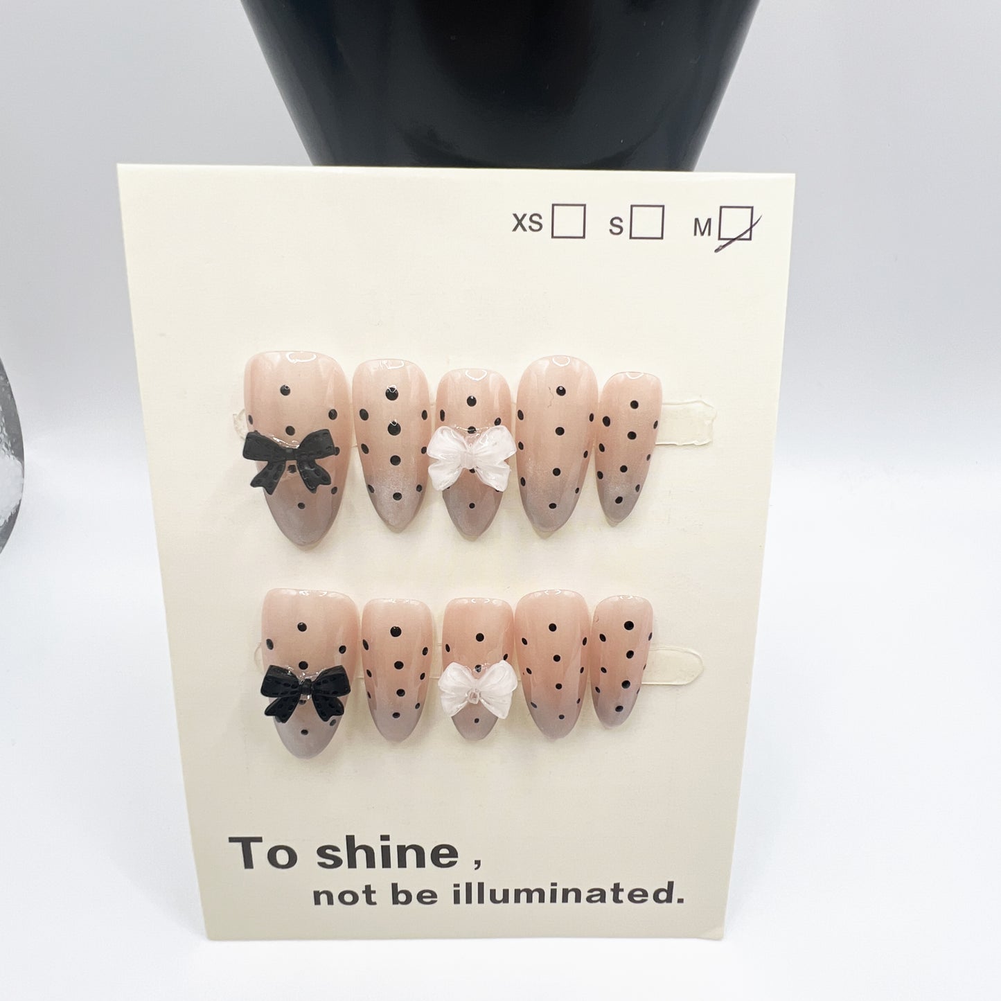 Oval Medium Length Rhinestone Press-On Nails | 10 Sparkling Designs | M Size