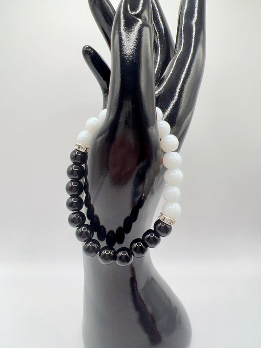 Stretchy Beaded Bracelet Simple But Elegant Style