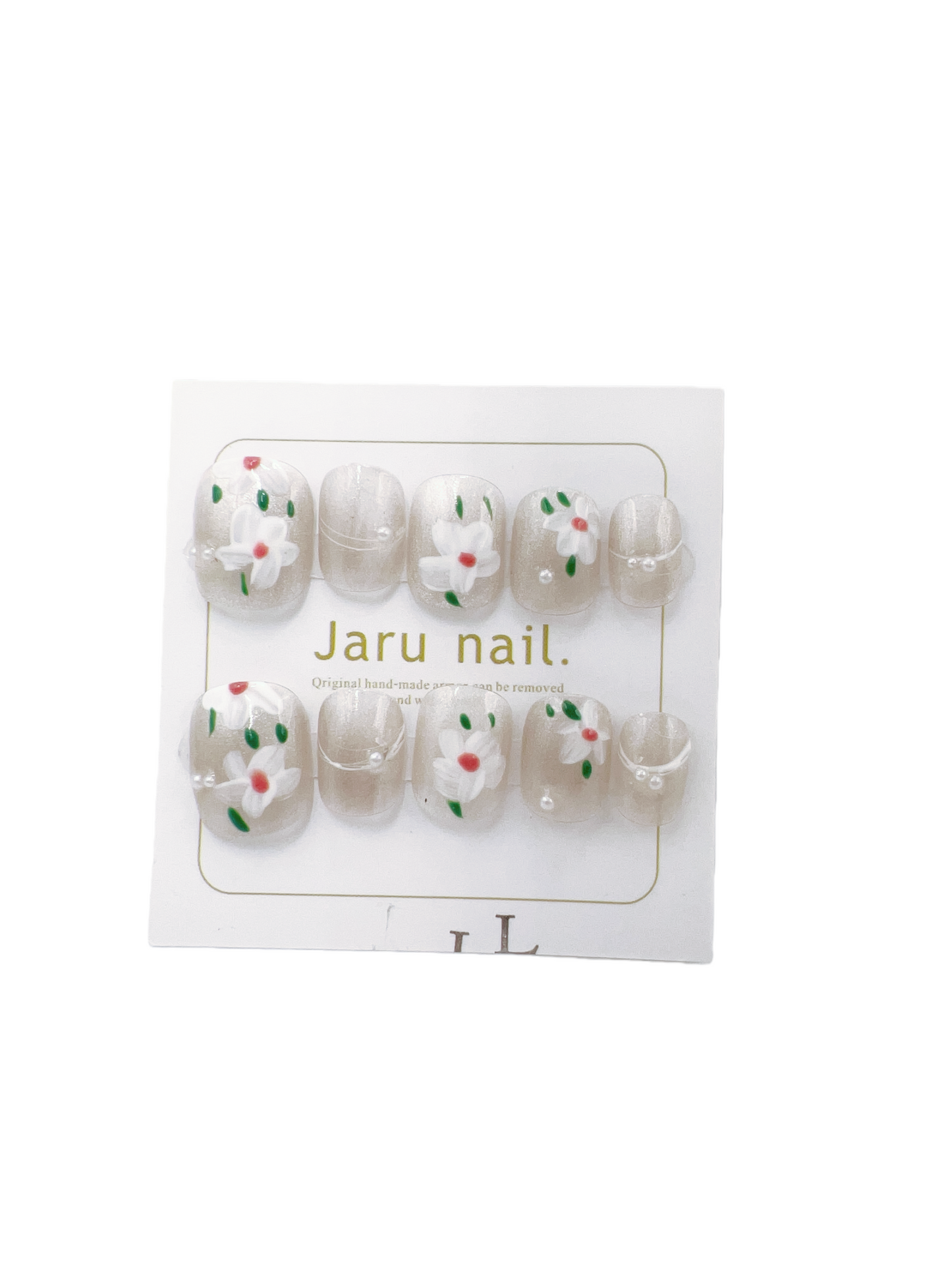 Short Square Press On Nails with Simple design – Large Size
