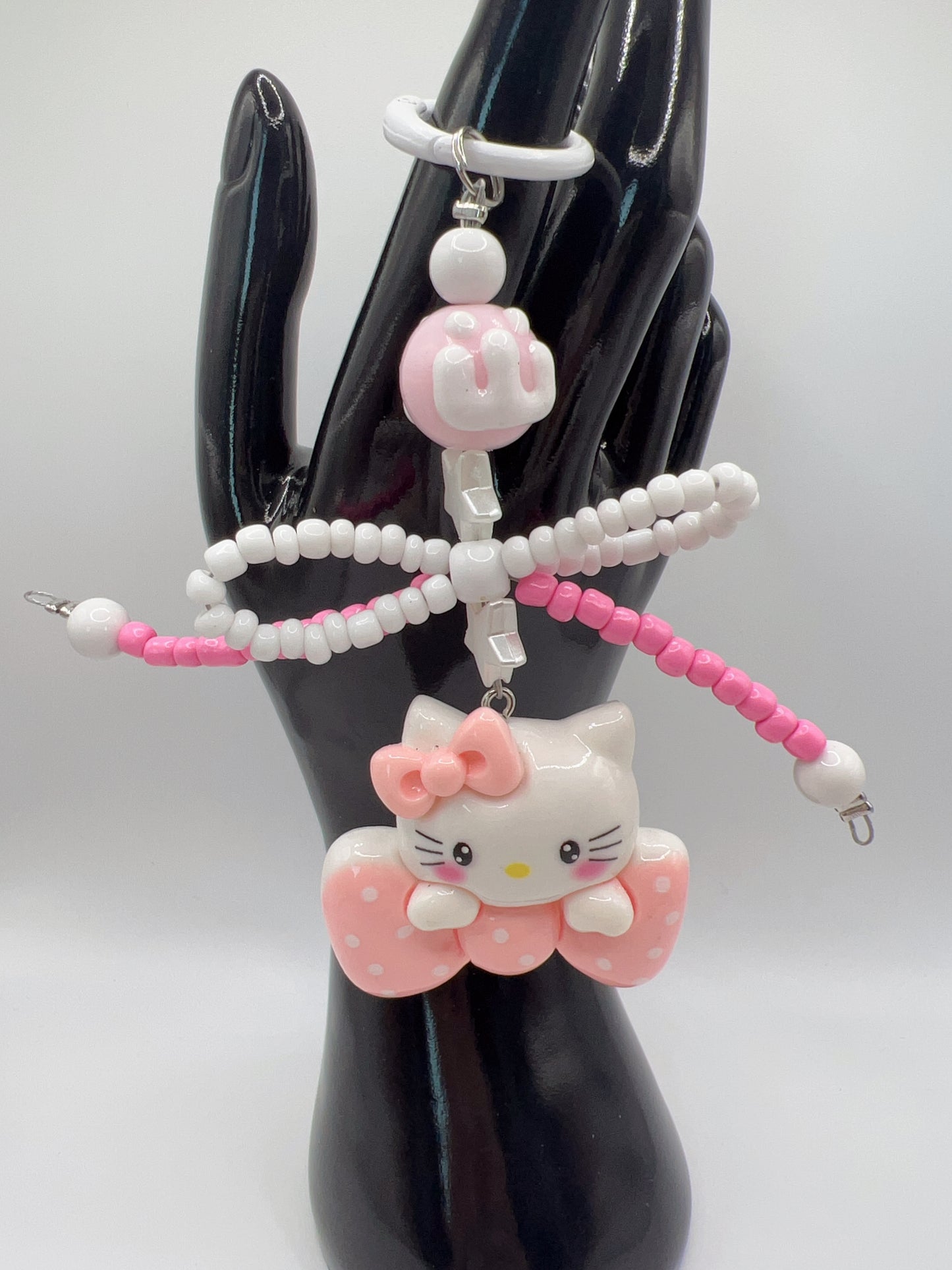Handmade Kitty with Bow Keychain / Bag Chain – 4 Designs, Cute Accessories