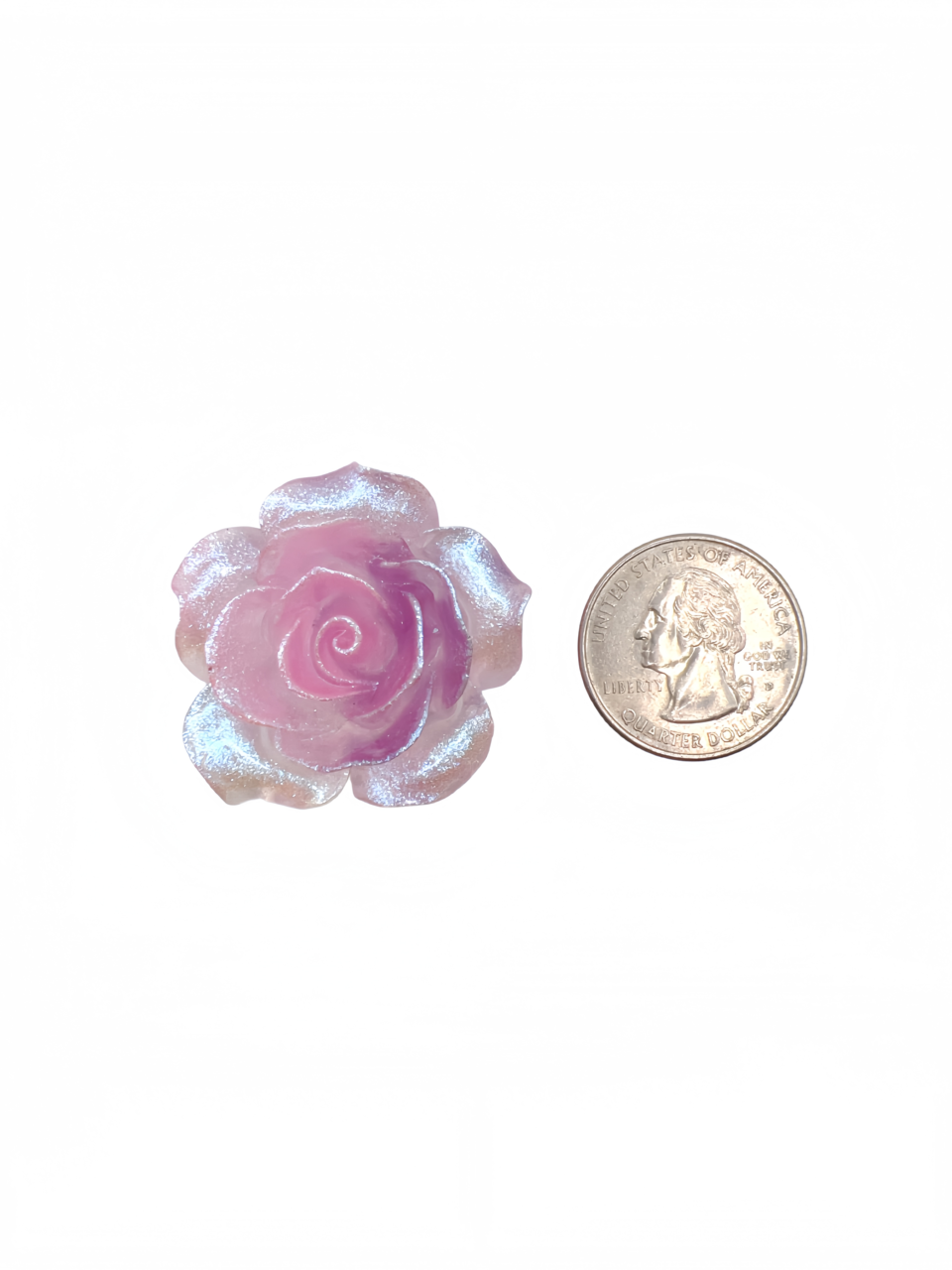 10 pcs 34-38mm Large Resin Flower Charms for DIY Crafts – Decorative Flower Cabochons for Jewelry Making, Photo Frame Decor, Bouquet