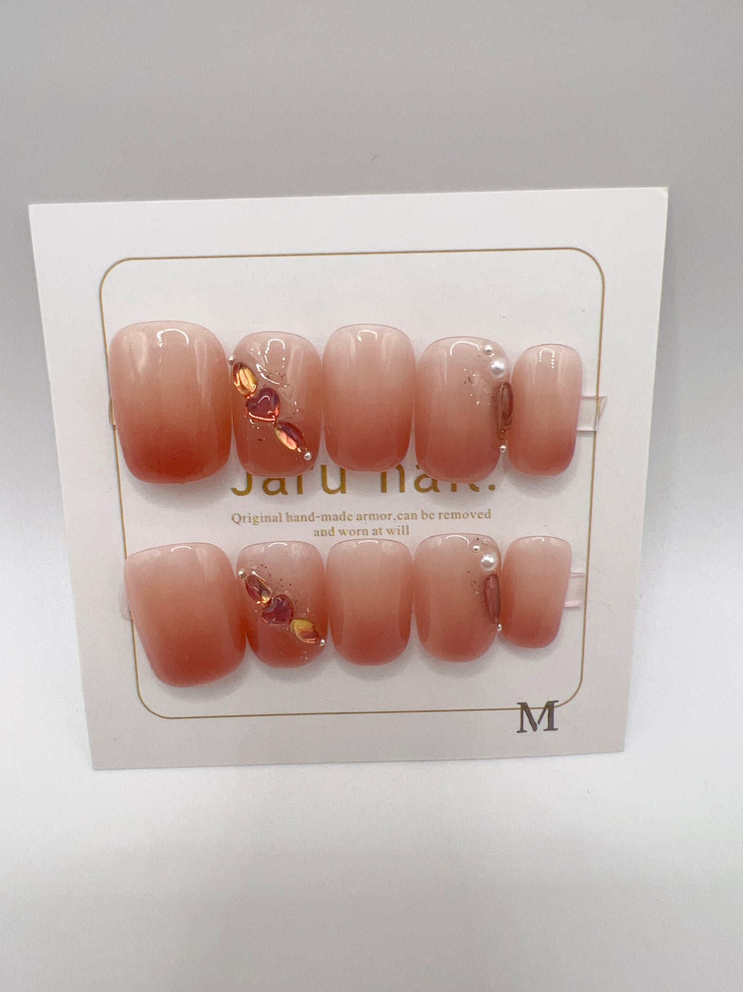Short Square Press On Nails Simple design – 9 Designs Medium Size