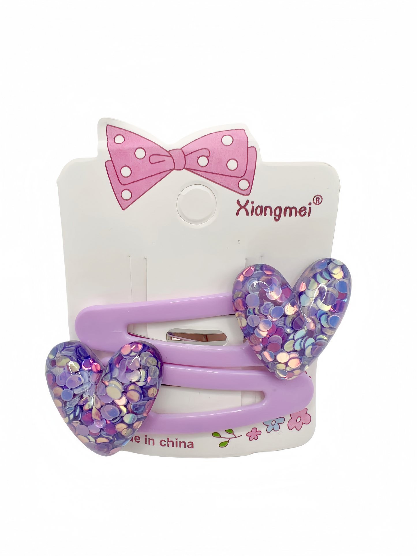 3 Sets Acrylic Glitter Hair Clip Cute for Girls and Gift