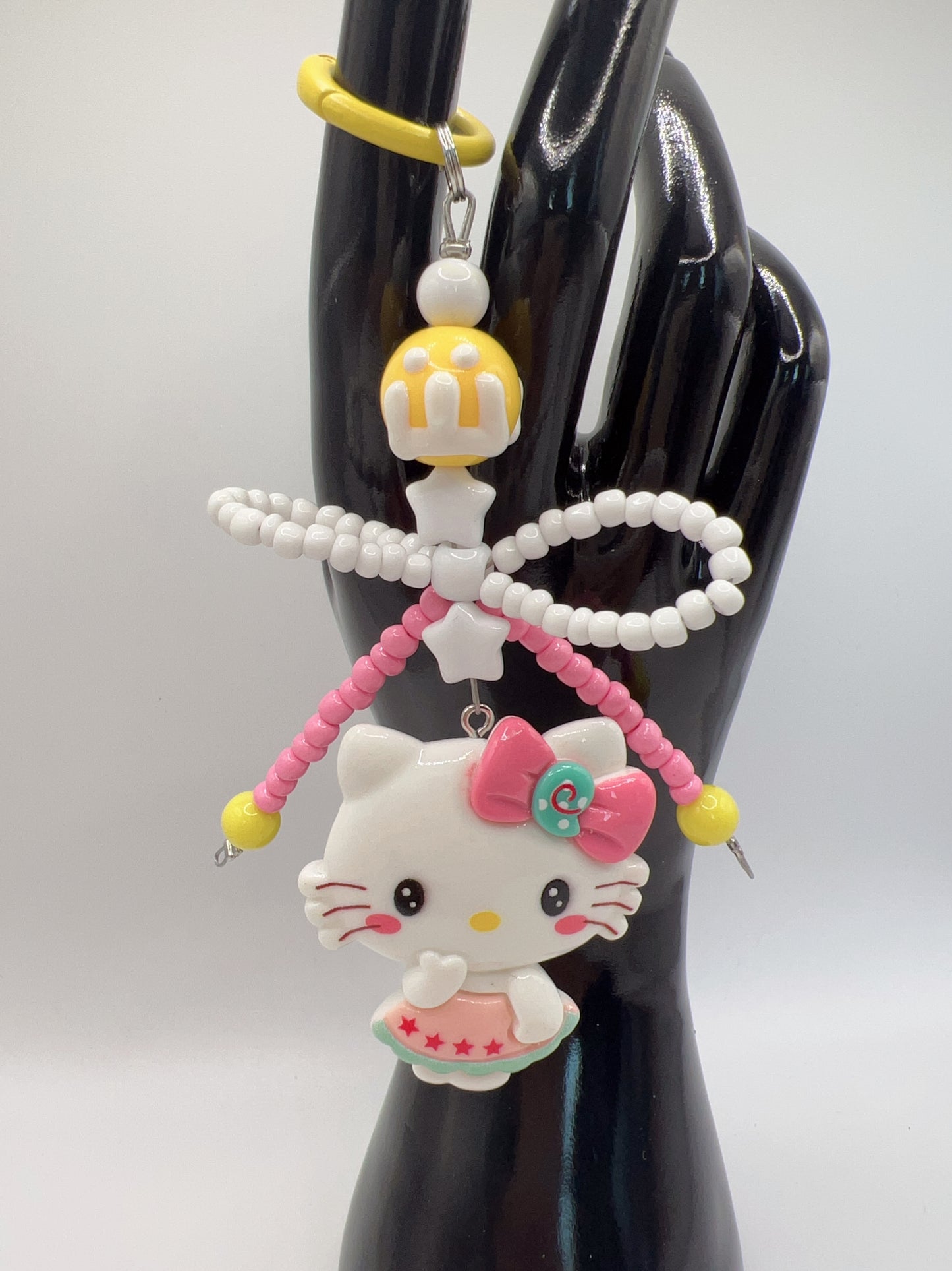 Handmade Kitty with Bow Keychain / Bag Chain – 4 Designs, Cute Accessories