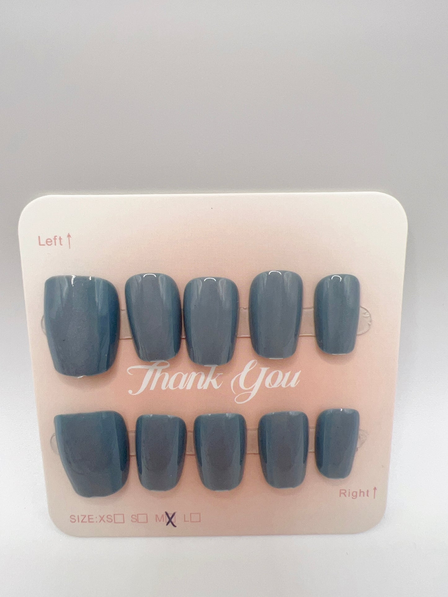 Short Square Press On Nails Simple design – 10 Designs Medium Size