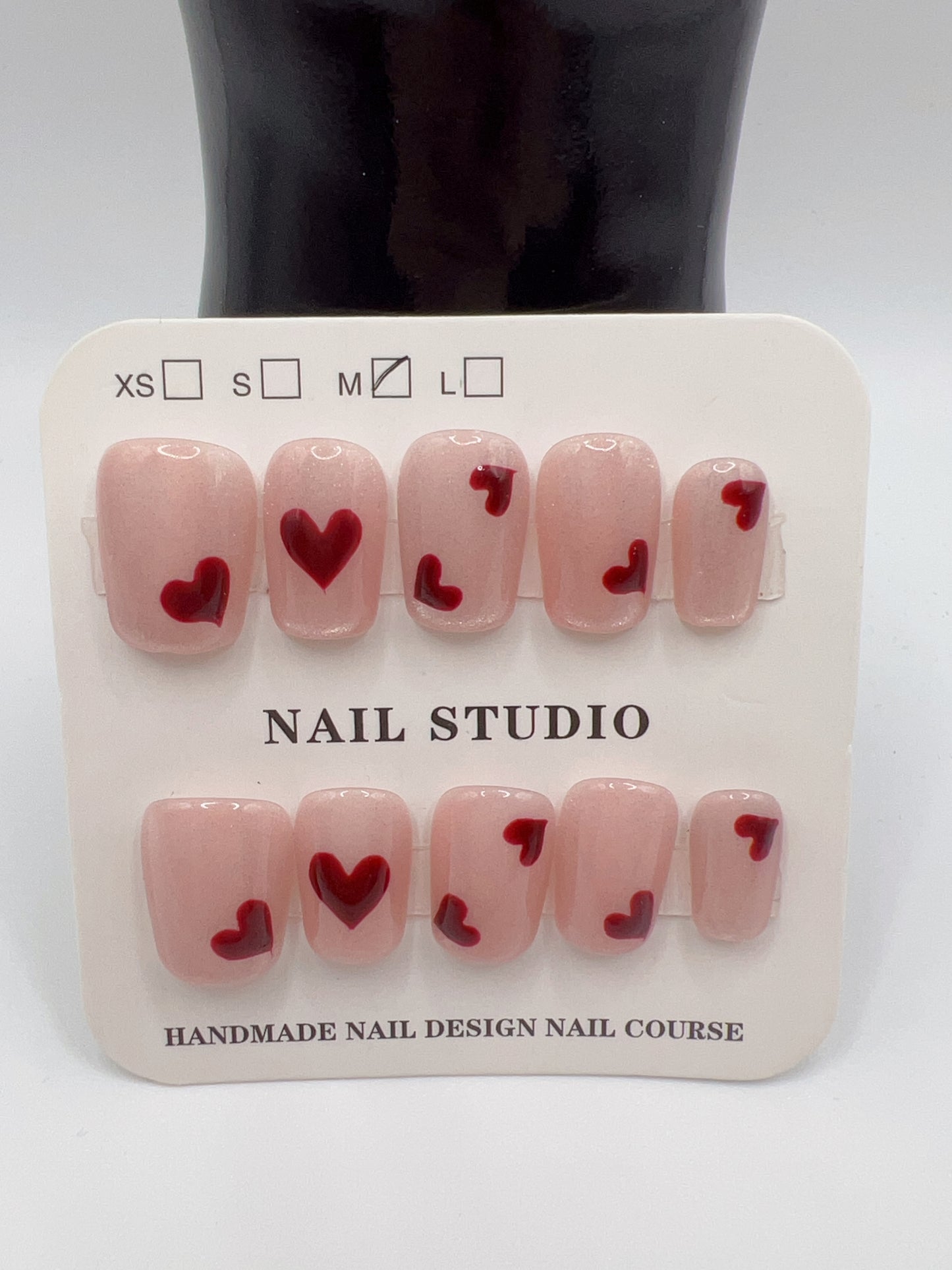 Short Square Press-On Nails – Simple Daily Designs, 10 Styles, Medium Size