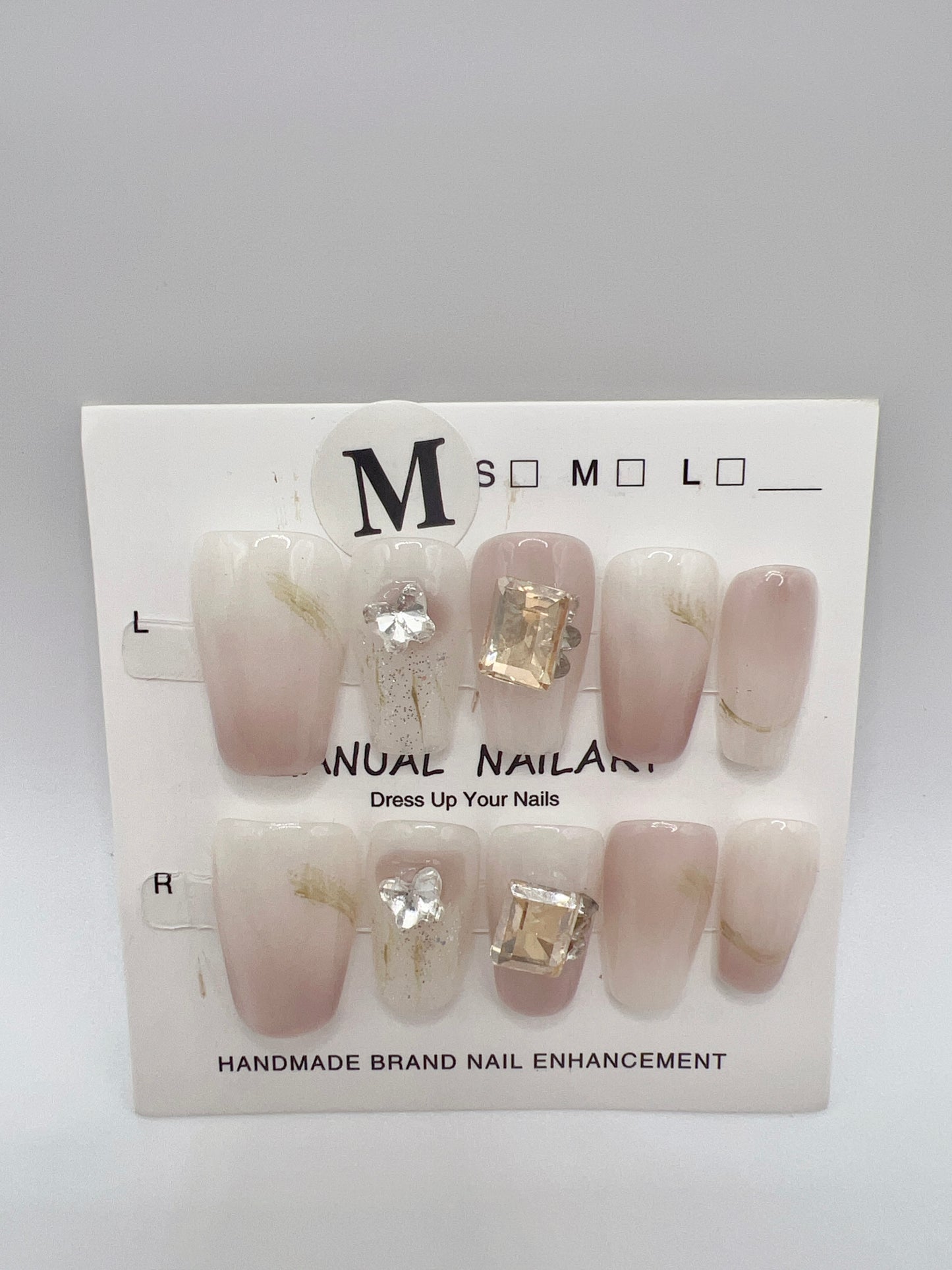 Short Coffin Press On Nails Simple Design – Medium Size