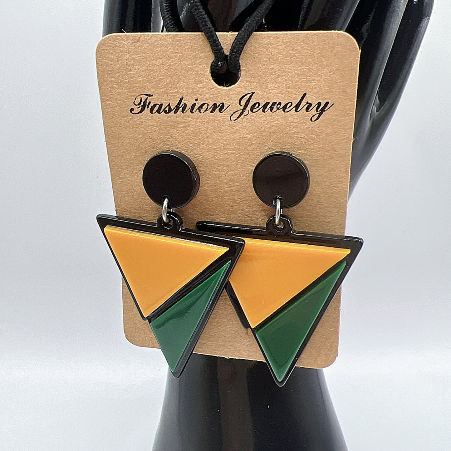 Geometric Triangle Earrings – Minimalist Chic Statement Jewelry-Three color available