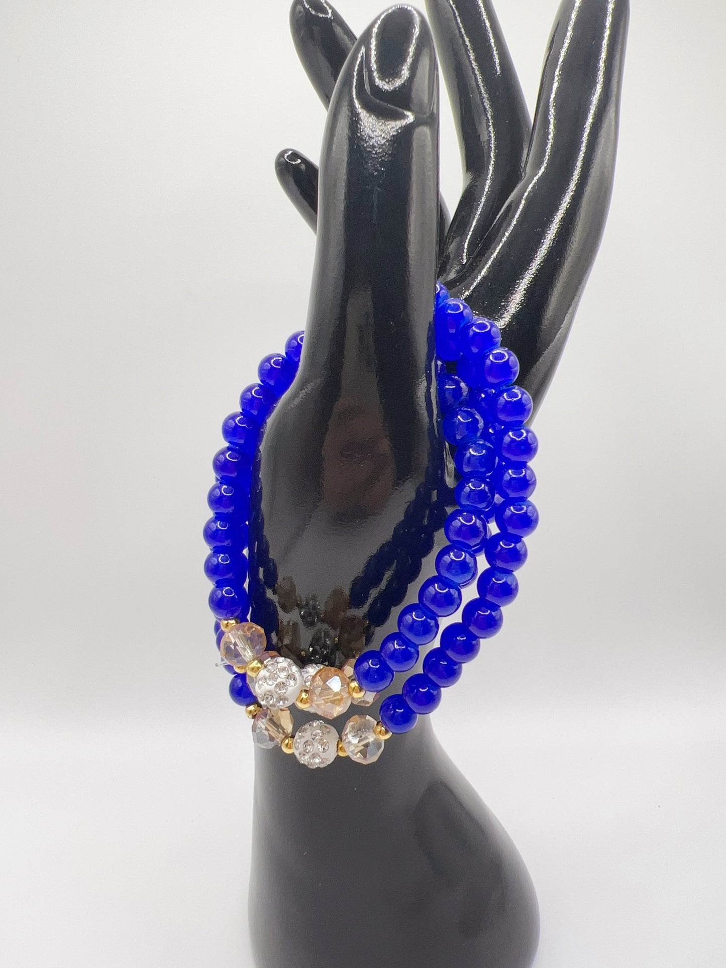 Handmade Triple-Layer Beaded Bracelet or Necklace – Versatile Jewelry