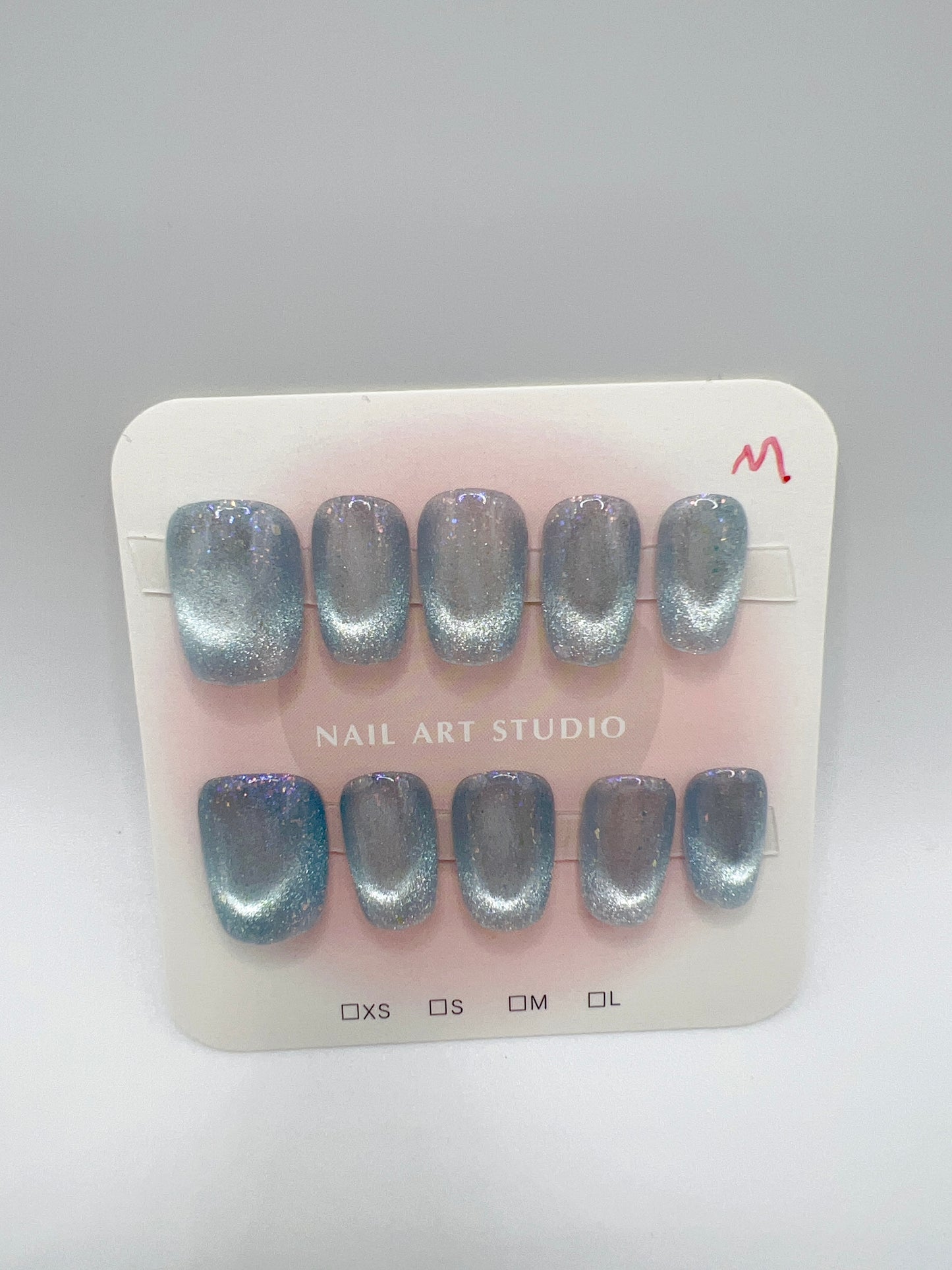 Short Square Press On Nails Simple Style – 10 Designs Medium Size