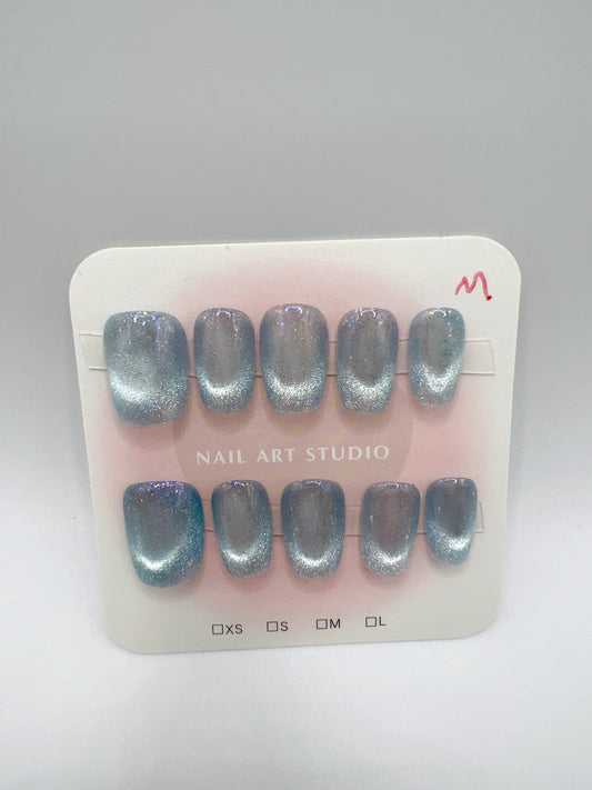 Short Square Press On Nails Simple Style – 10 Designs Medium Size