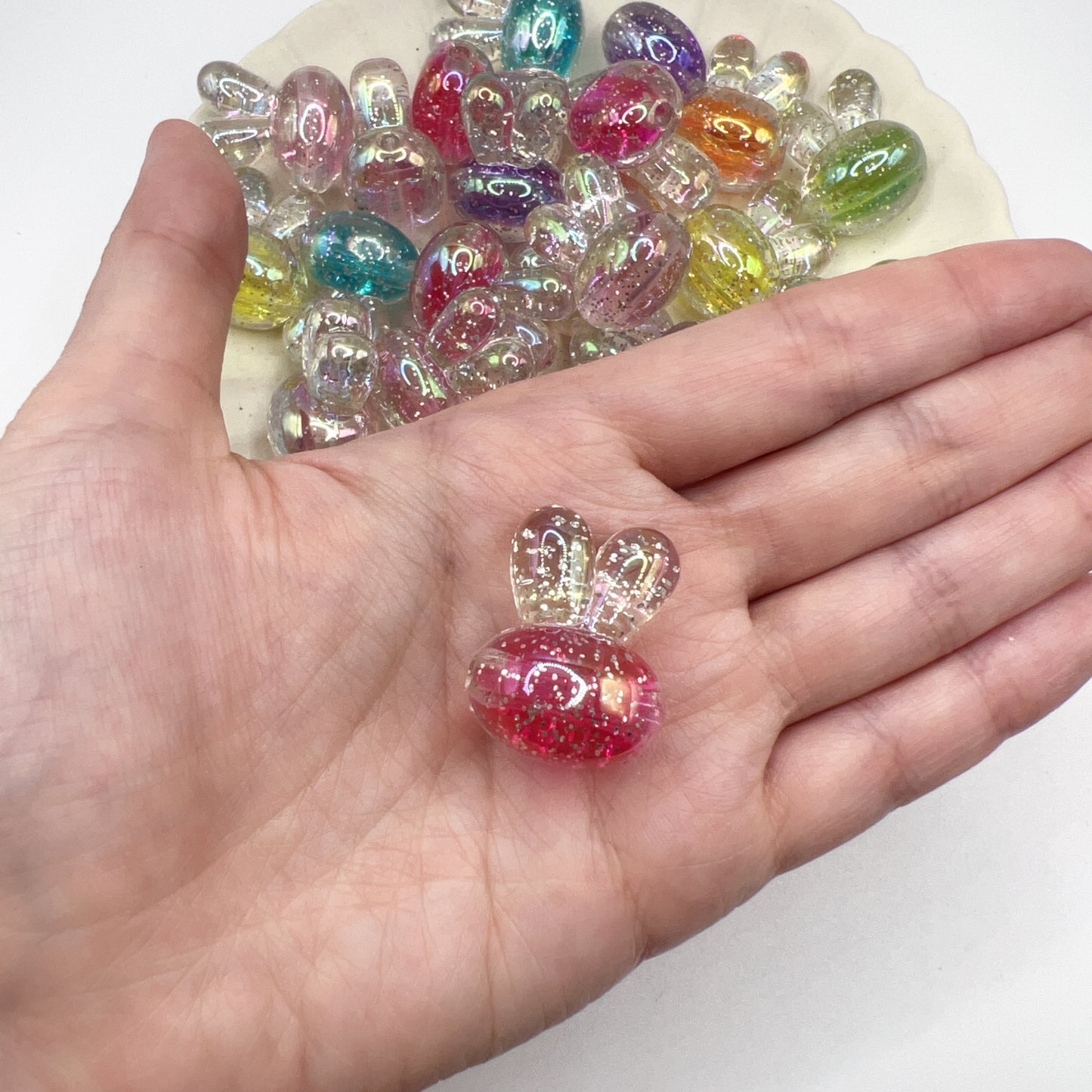 Kawaii Pastel Bead Bundle Lot – 360 PCS Resin Acrylic Beads DIY