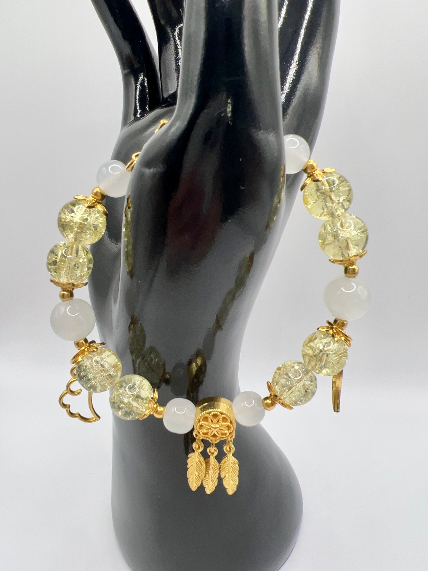 Adjustable Bead Bracelet with Cute Charms & Spacers