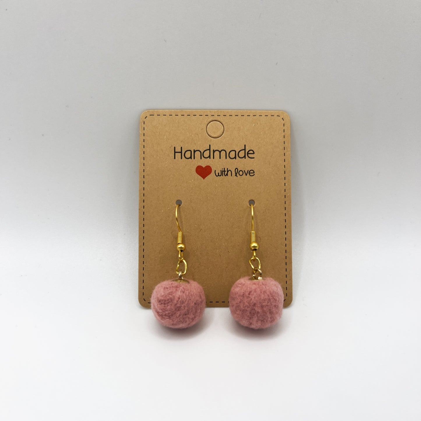 Pink Fluffy Pom-Pom Drop Earrings | Lightweight & Cute | Soft Statement