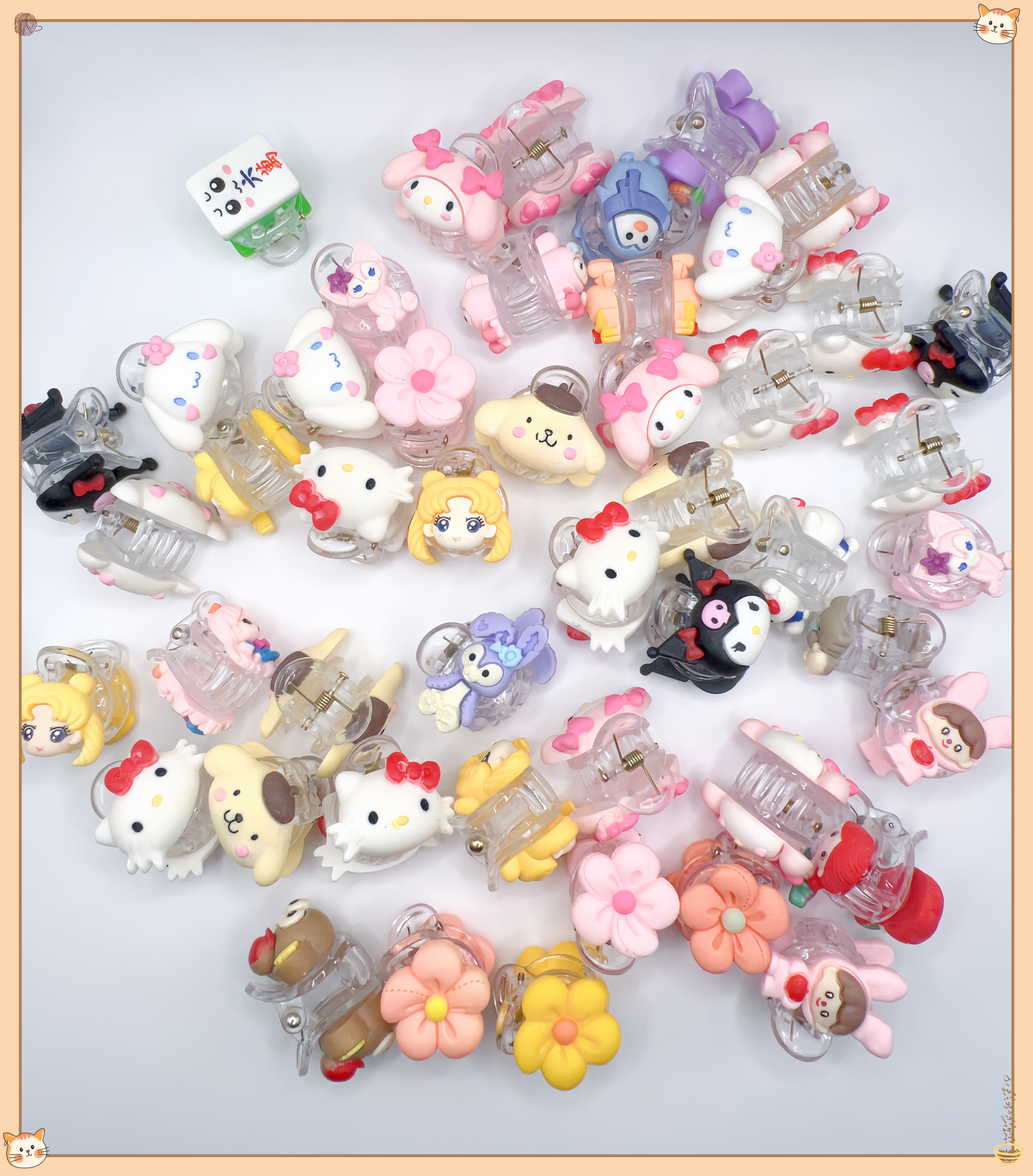 70PCS Mini Hair Claw Clips Set | Cute Small Hair Clamps for Girls