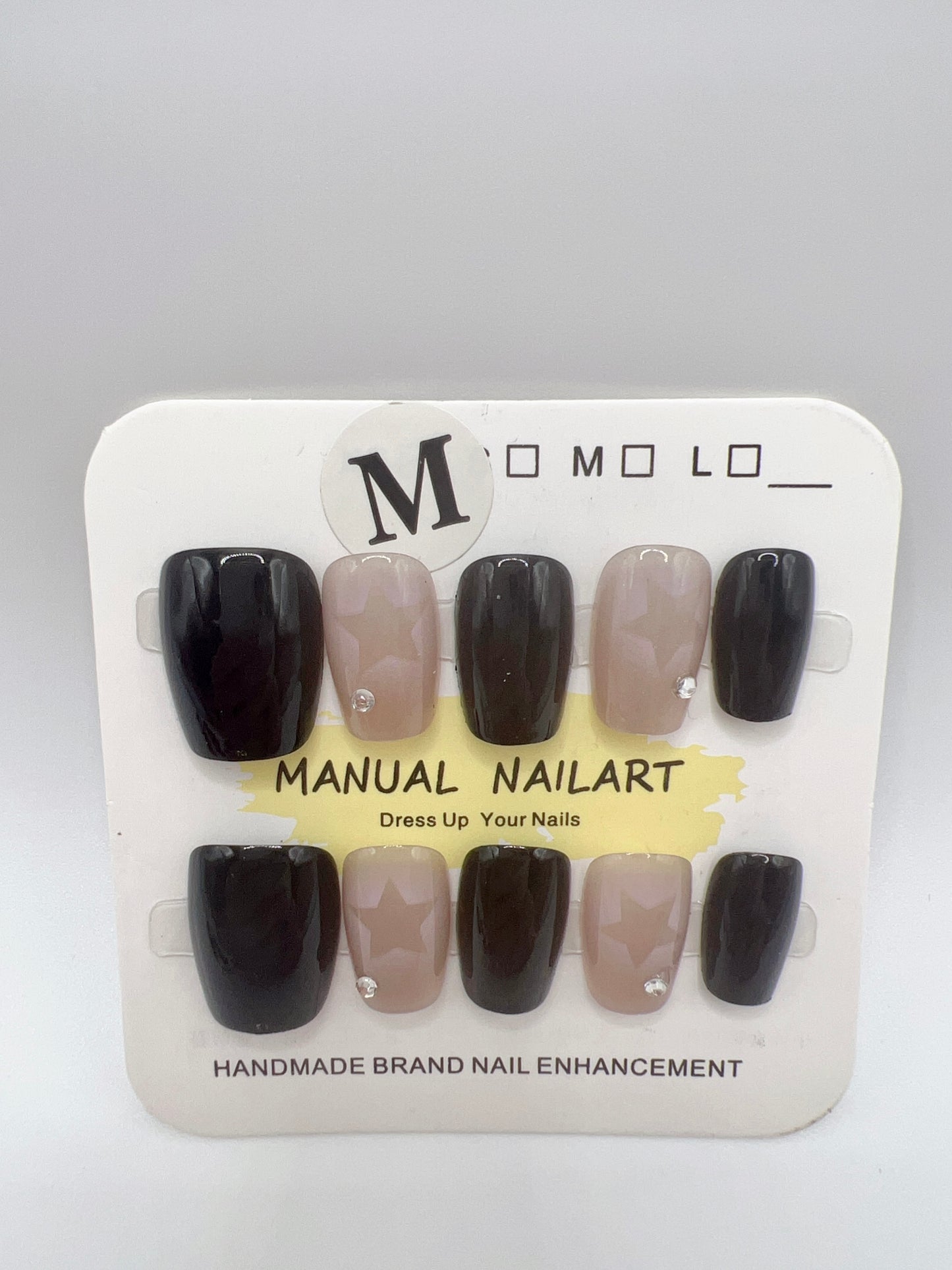 Short Square Press On Nails Simple design – 10 Designs Medium Size