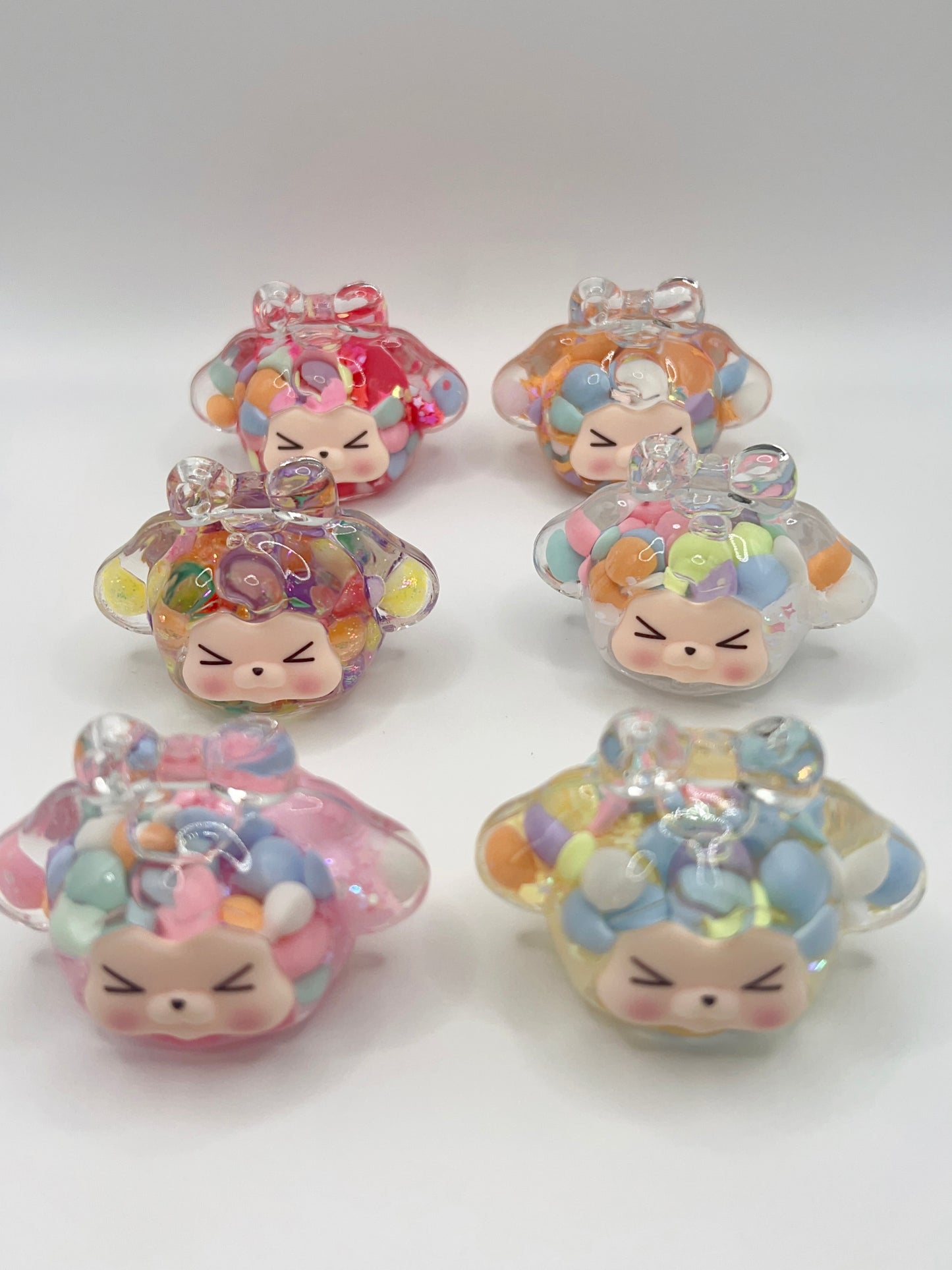 Kawaii Quicksand Pendant charm for Making Keychain/Bag chain