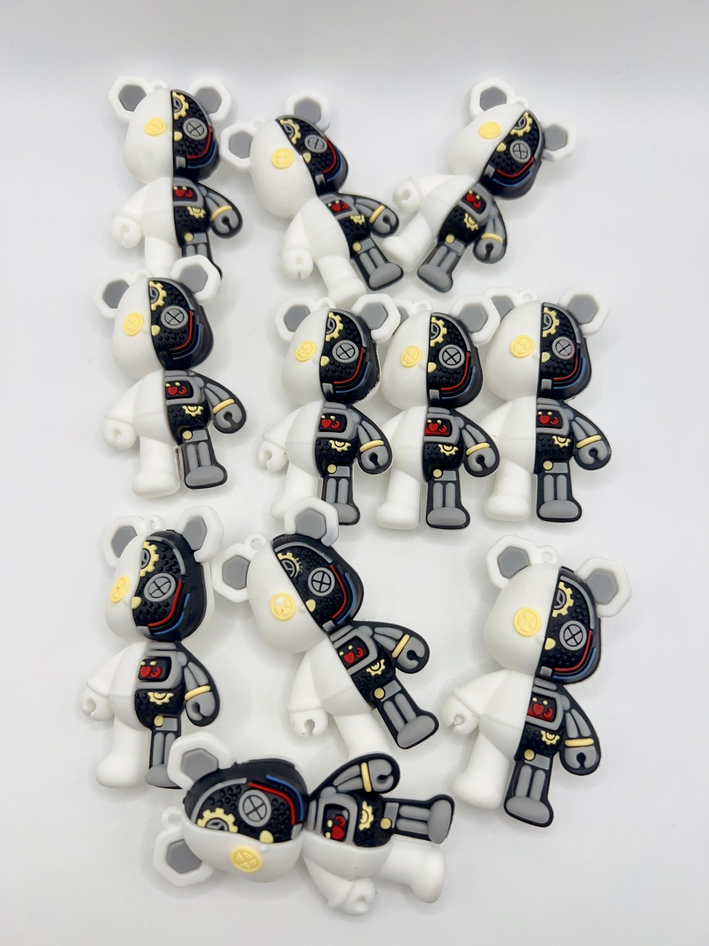 Rubber 3D Cartoon Pendant for Making Keychain / Bag Chain