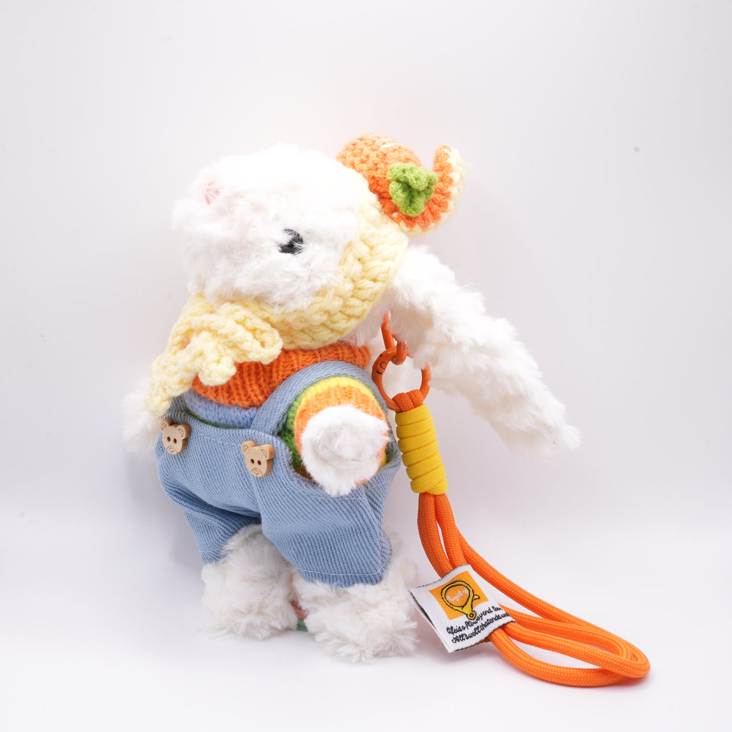 Cute Bunny Keychain Bag Charm | Plush Bunny Pendant for Keys & Bags
