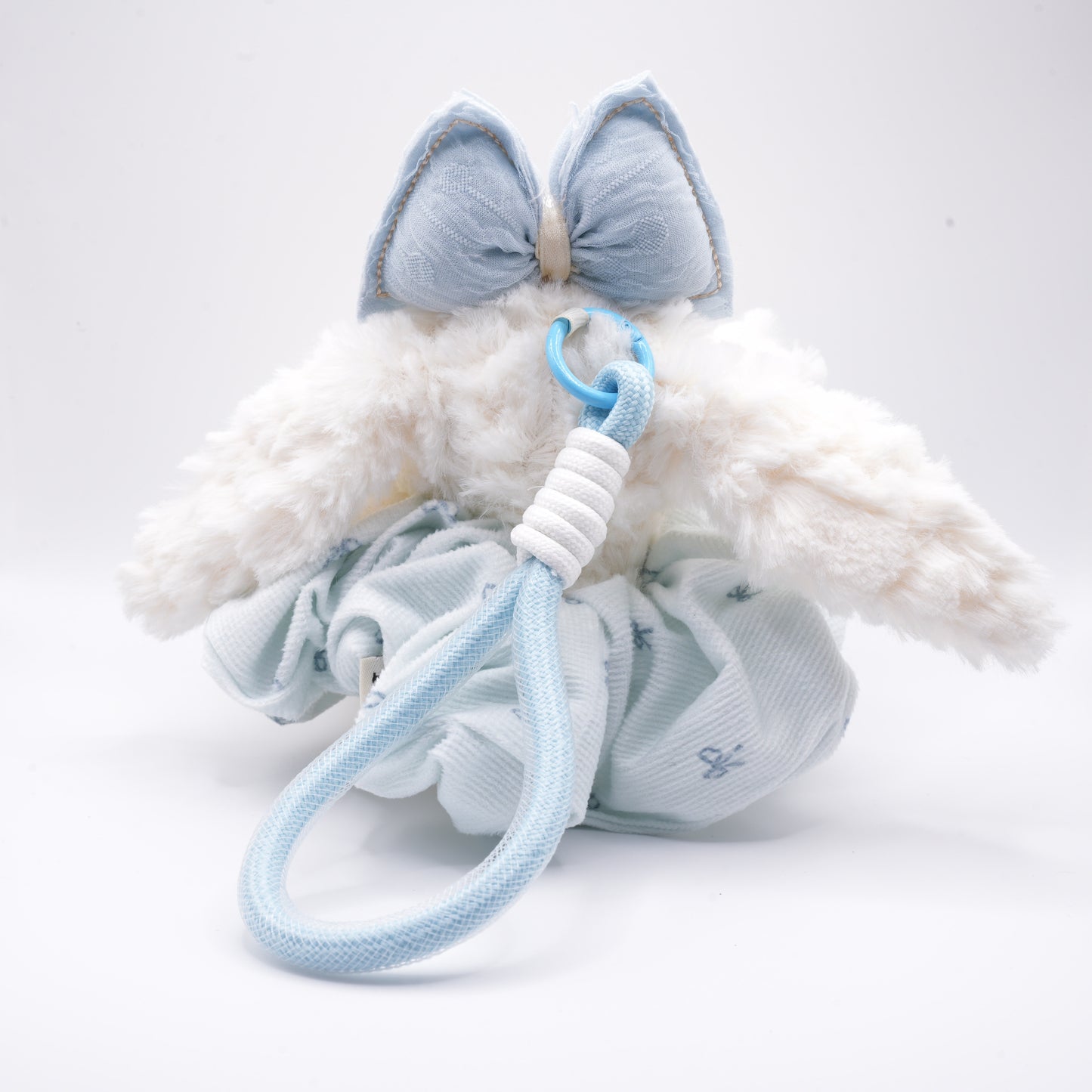 Bunny keychain blue color