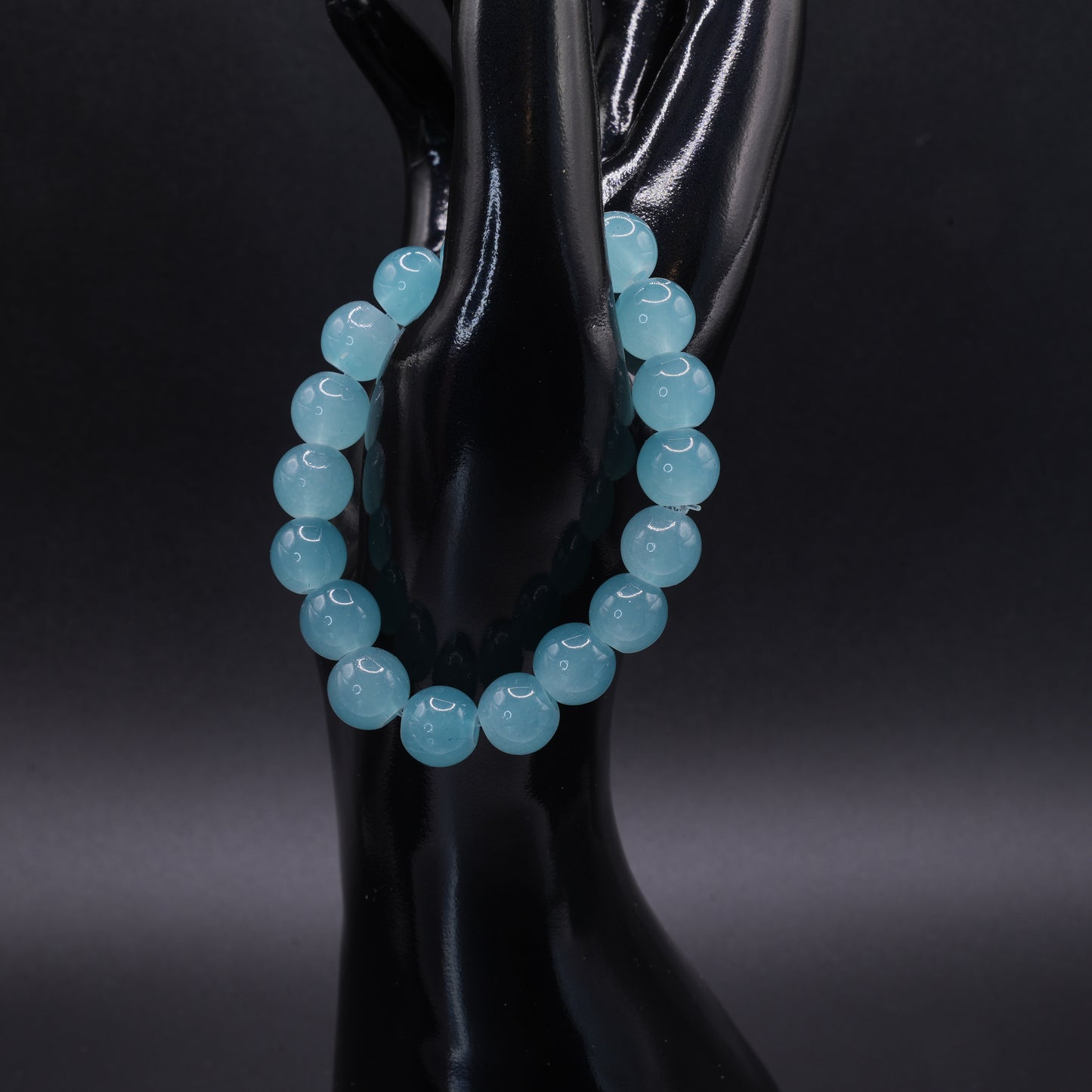 Blue Glass Beaded Bracelets with Charms – Handmade Jewelry, 12 Unique Designs