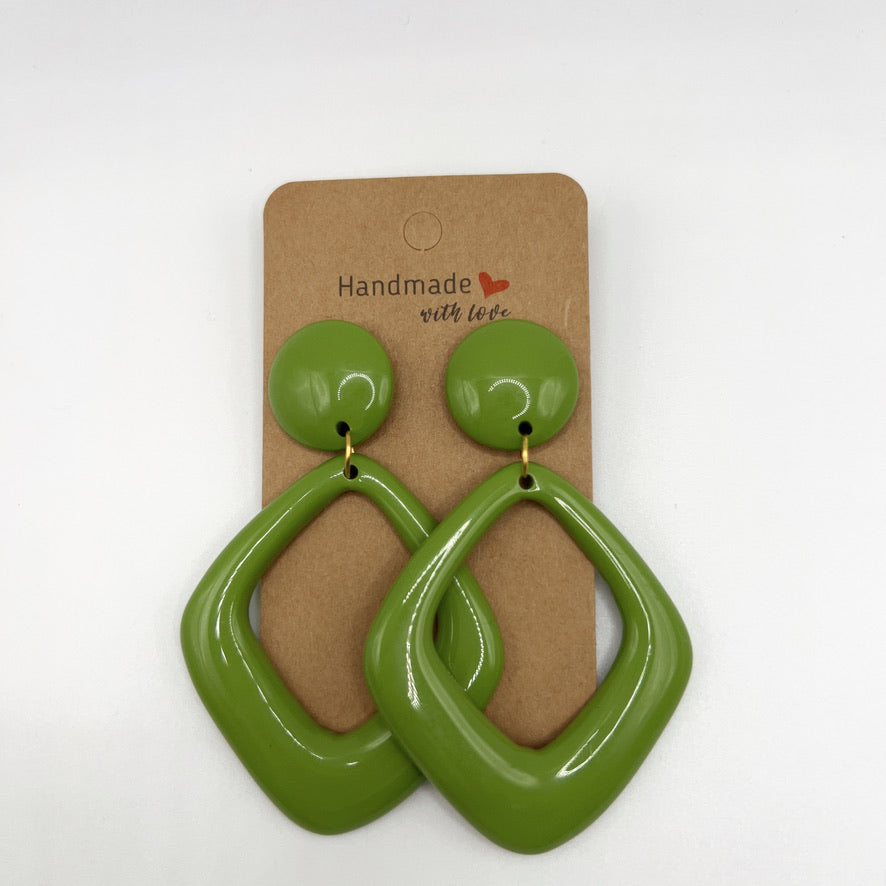Handmade Geometric Statement Earrings – Fashion Dangle Earrings for Women