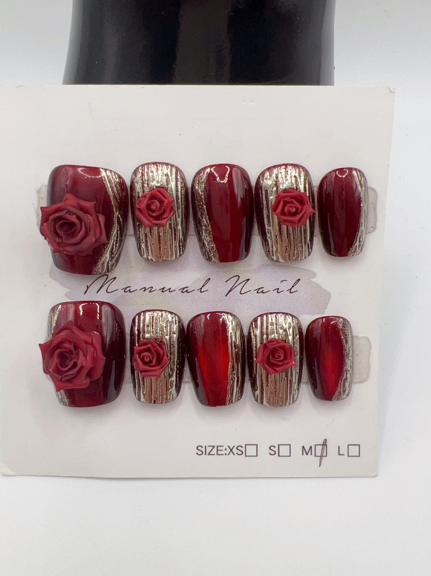 Short Square Press-On Nails – Simple Daily Designs, 10 Styles, Medium Size