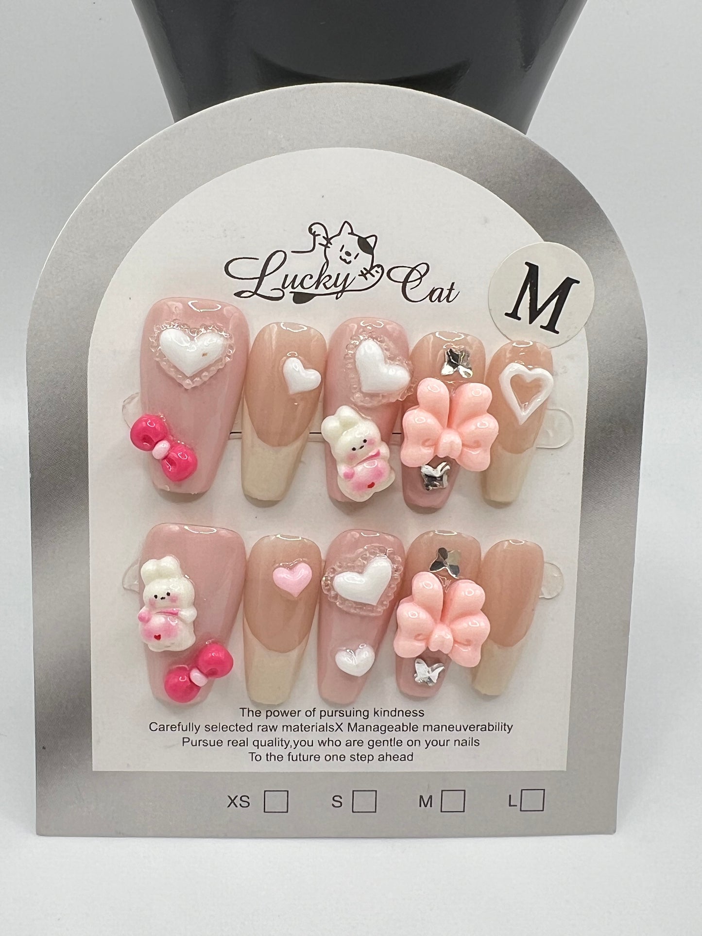 Cute Press-On Nails – Medium Size-10 design available