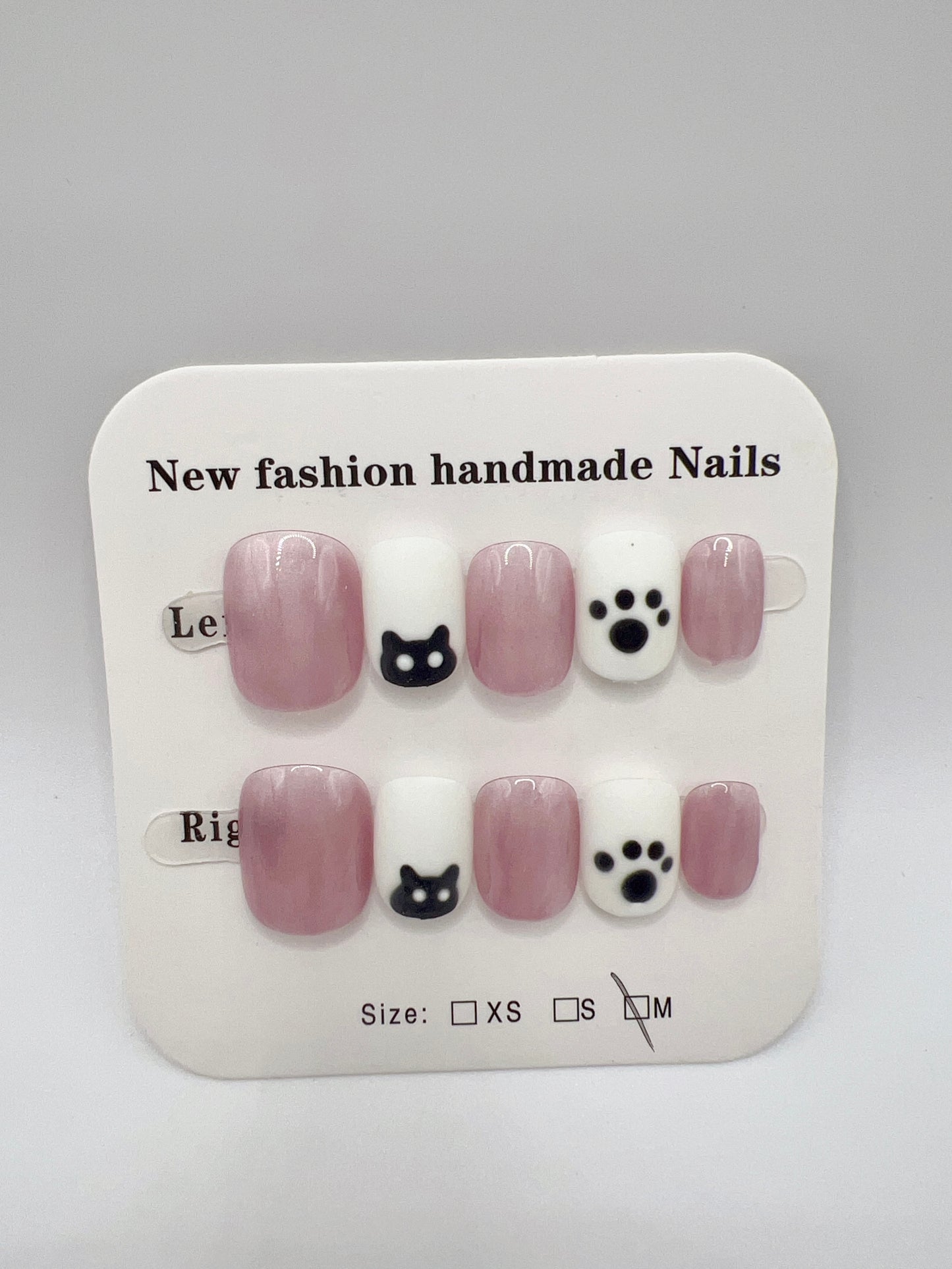 Short Square Press On Nails Simple Style – 10 Designs Medium Size