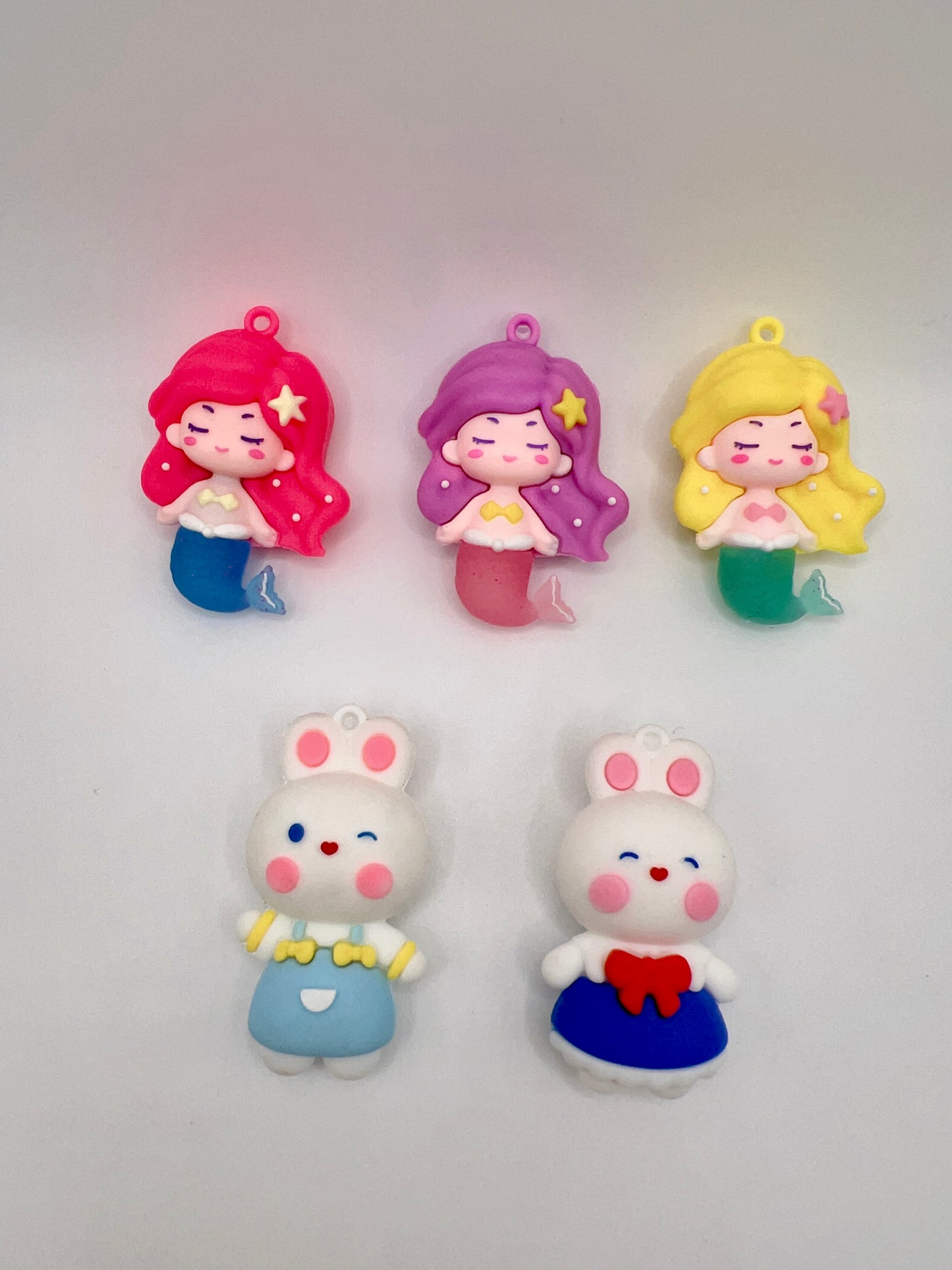 Rubber 3D Cartoon Pendant for Making Keychain / Bag Chain