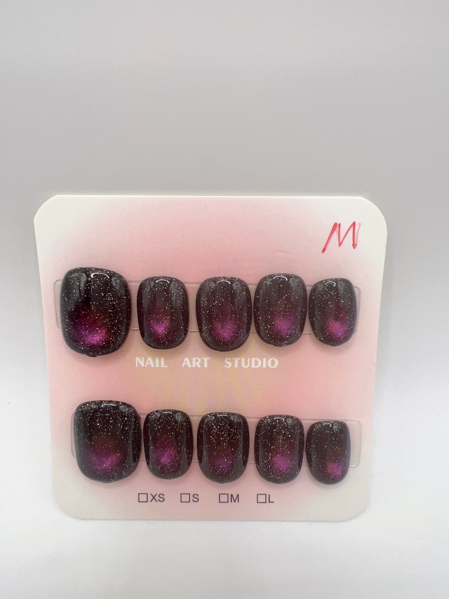 Short Square Press On Nails Simple design – 10 Designs Medium Size