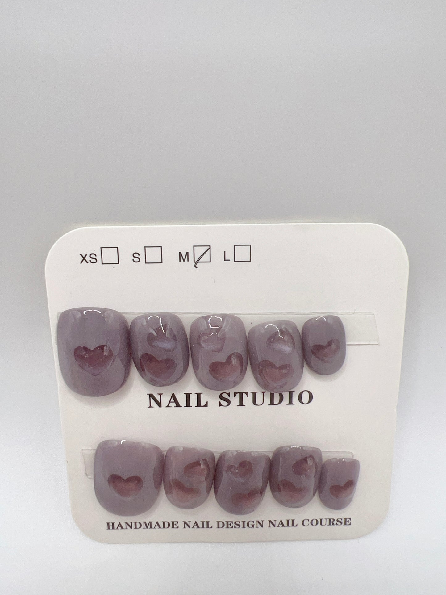 Short Square Press On Nails Simple design – 10 Designs Medium Size