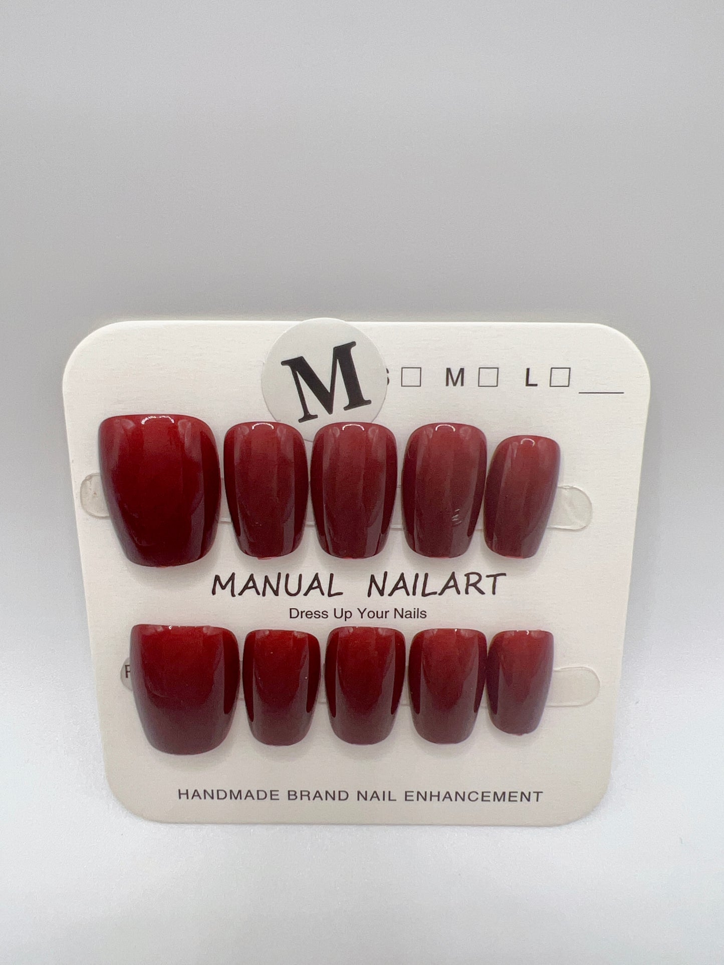 Short Square Press On Nails Simple design – 10 Designs Medium Size