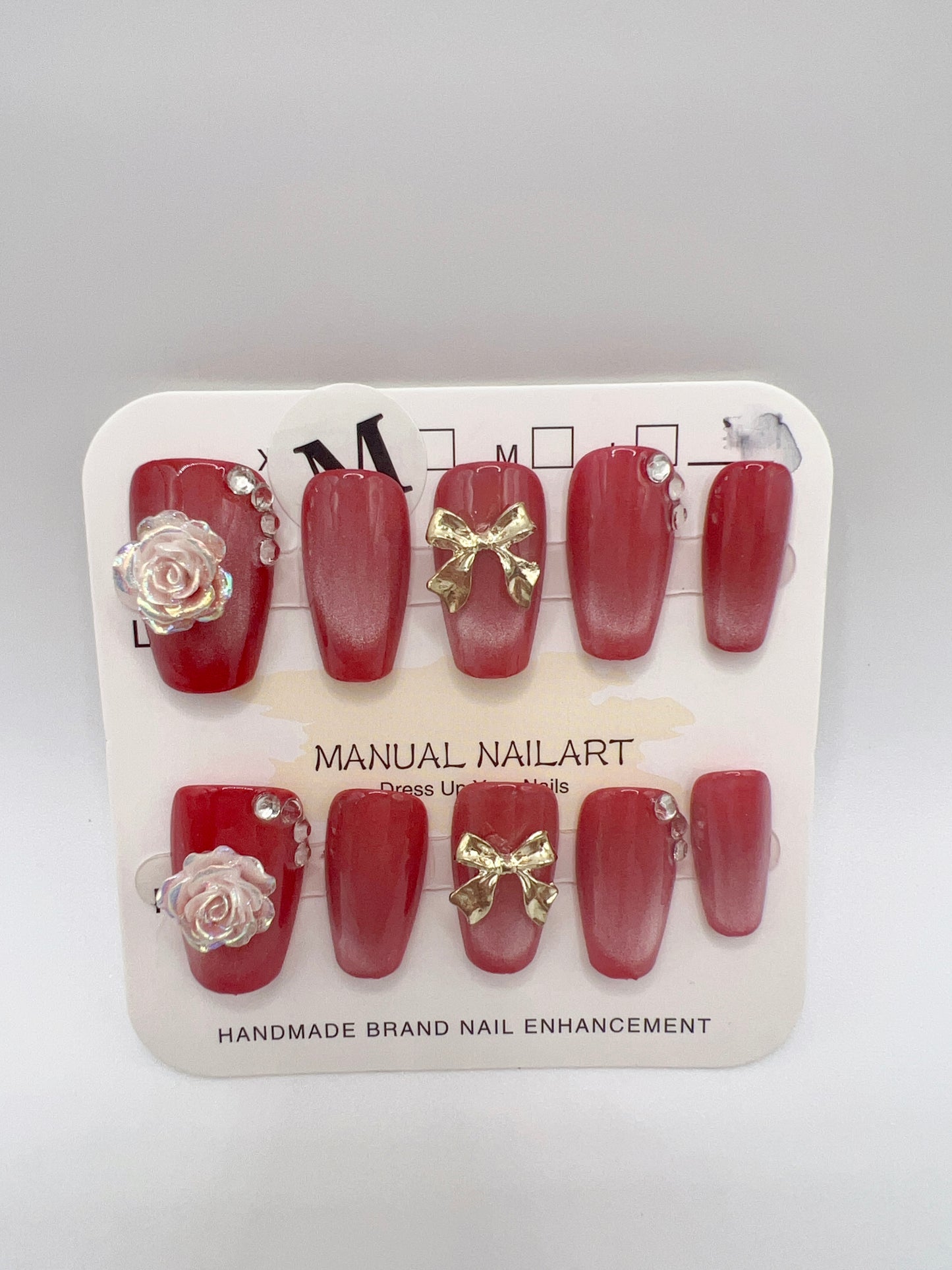 Short Coffin Press On Nails Simple Design – Medium Size